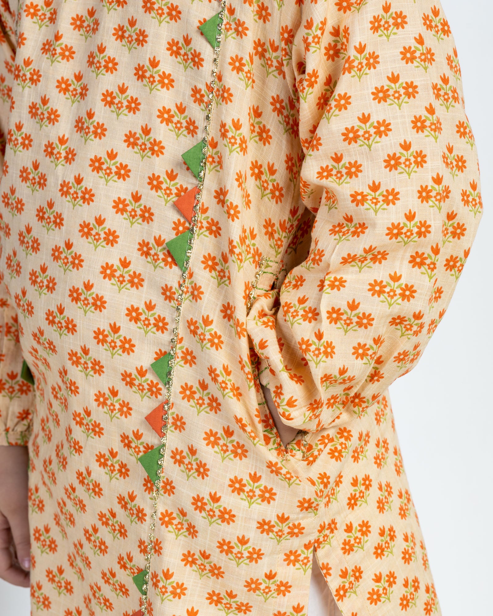 Classical Toned Printed Kurti - Image 3
