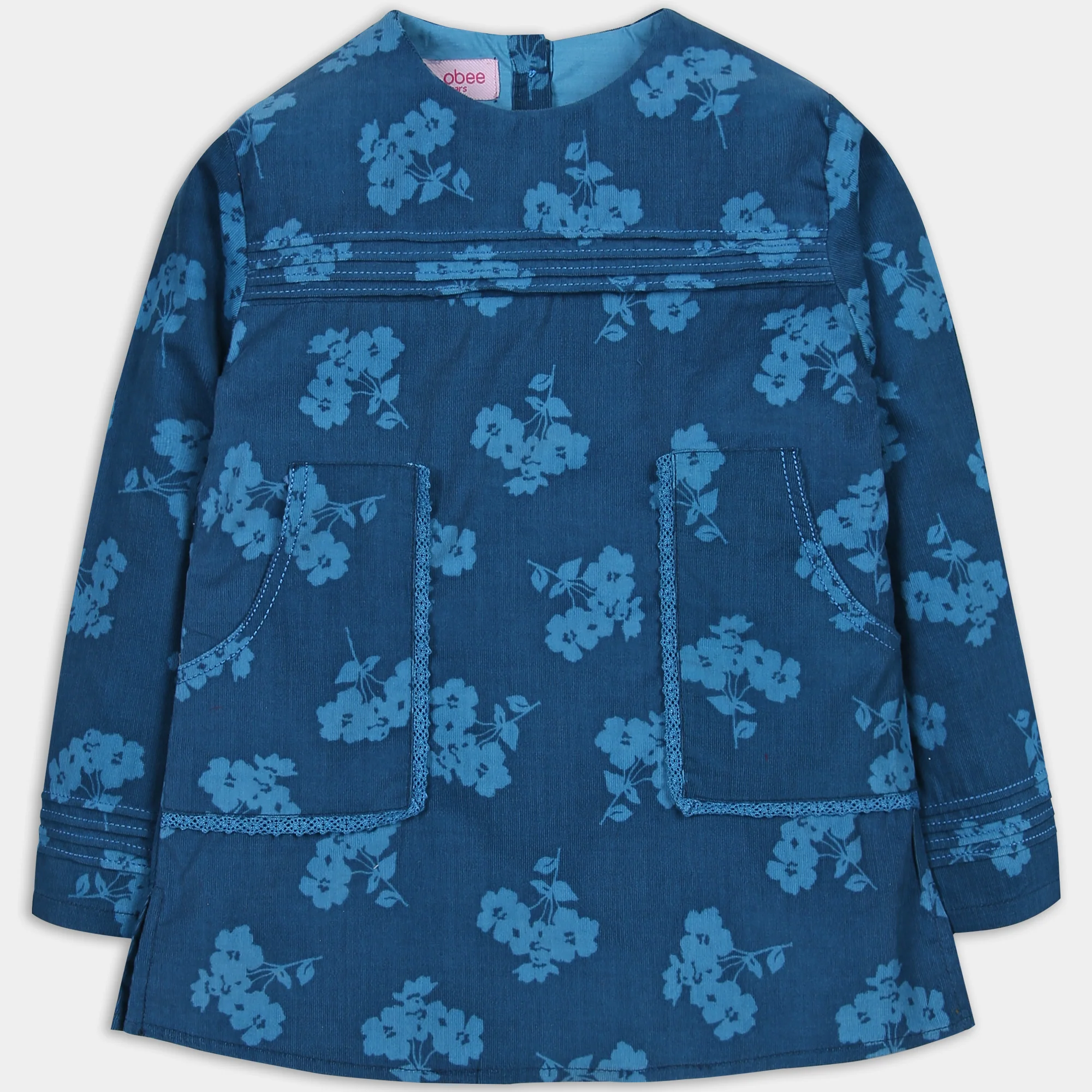 Denim Blue Floral Top - Image 2