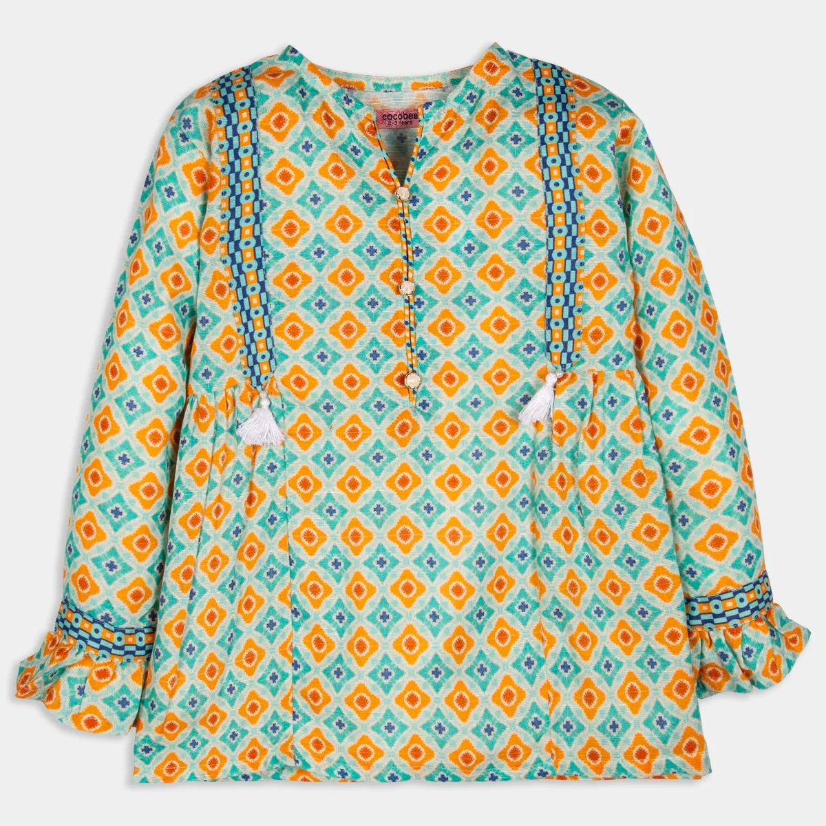 Orange Tassle Top