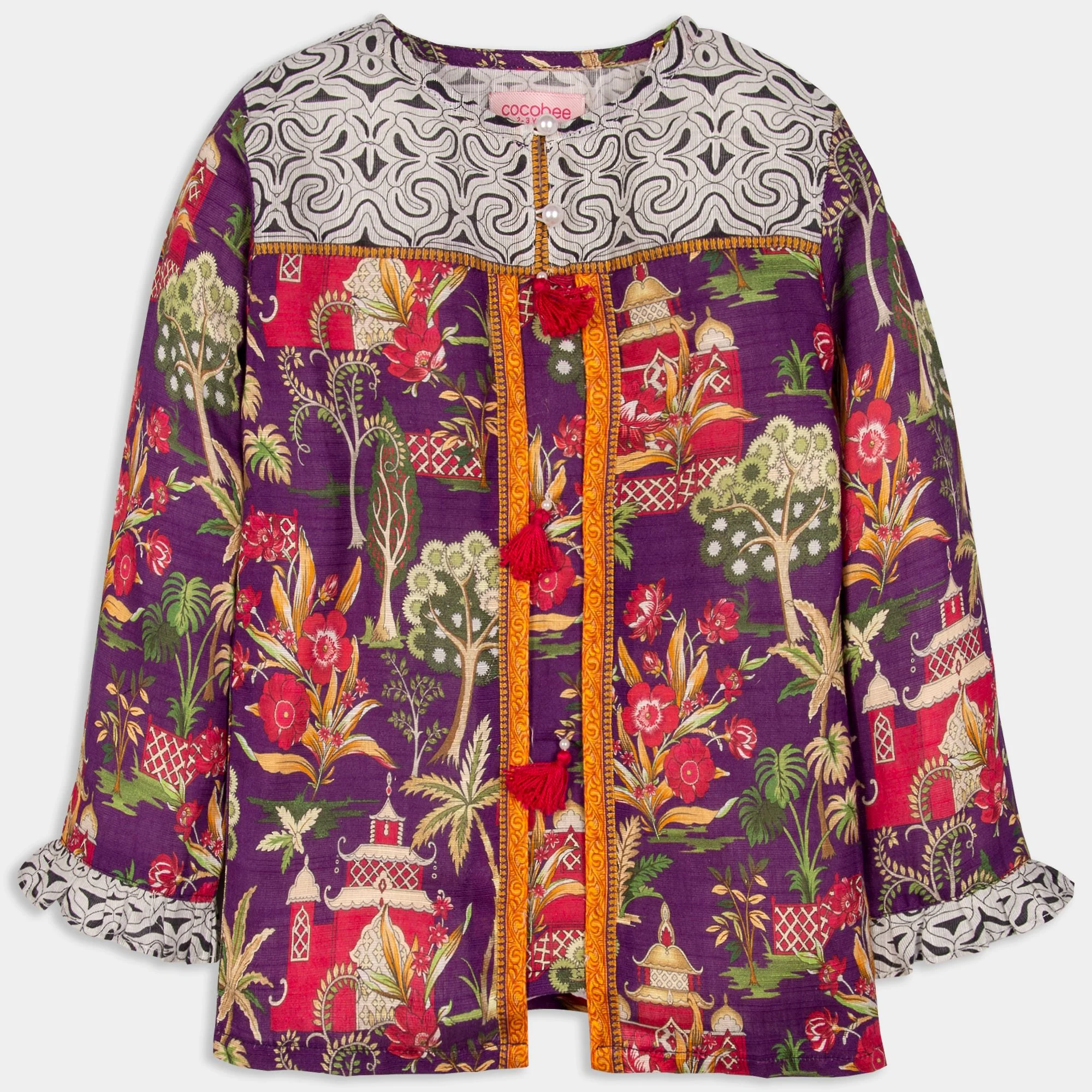 Purple Printed Top - Image 2