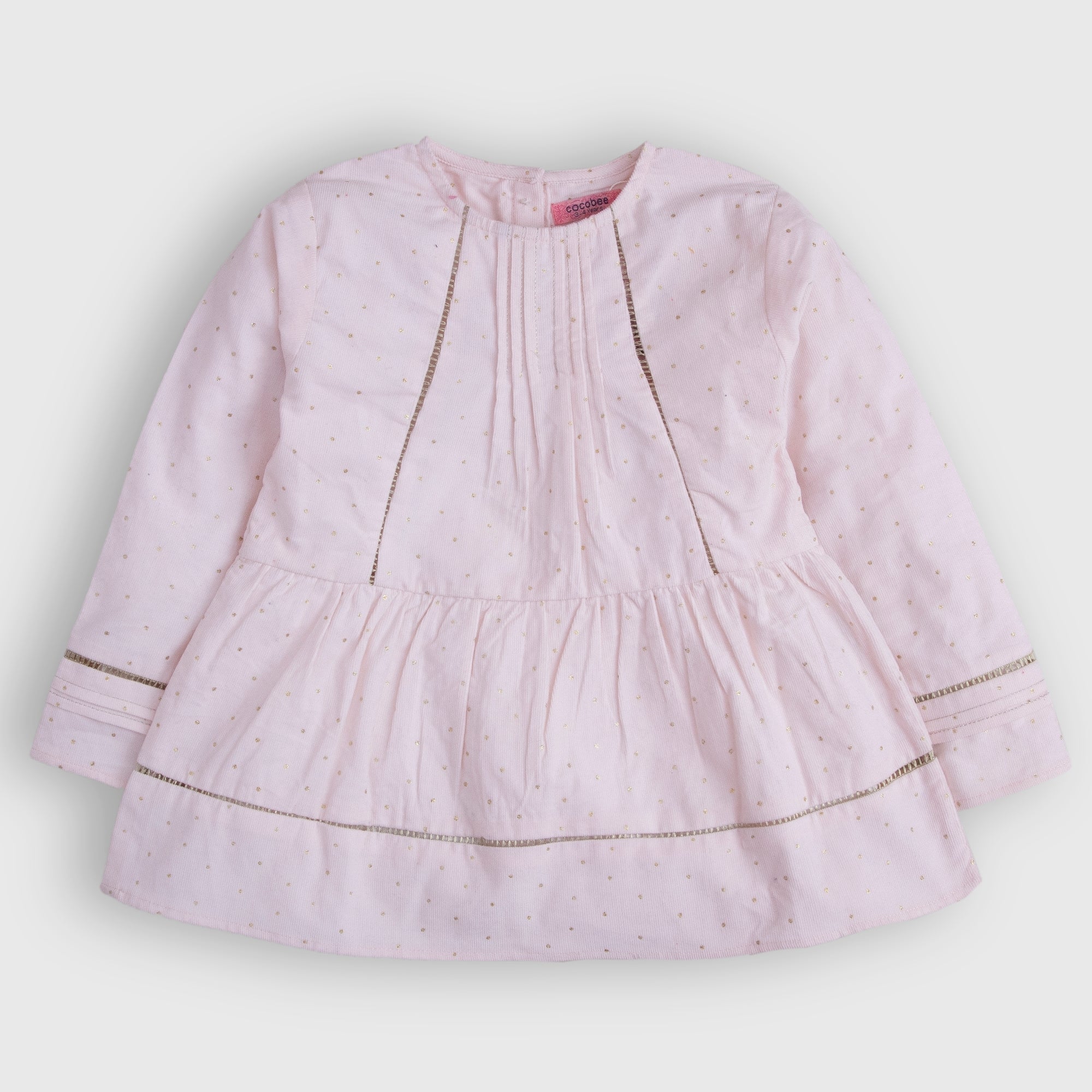 Shimmery Pleated Top