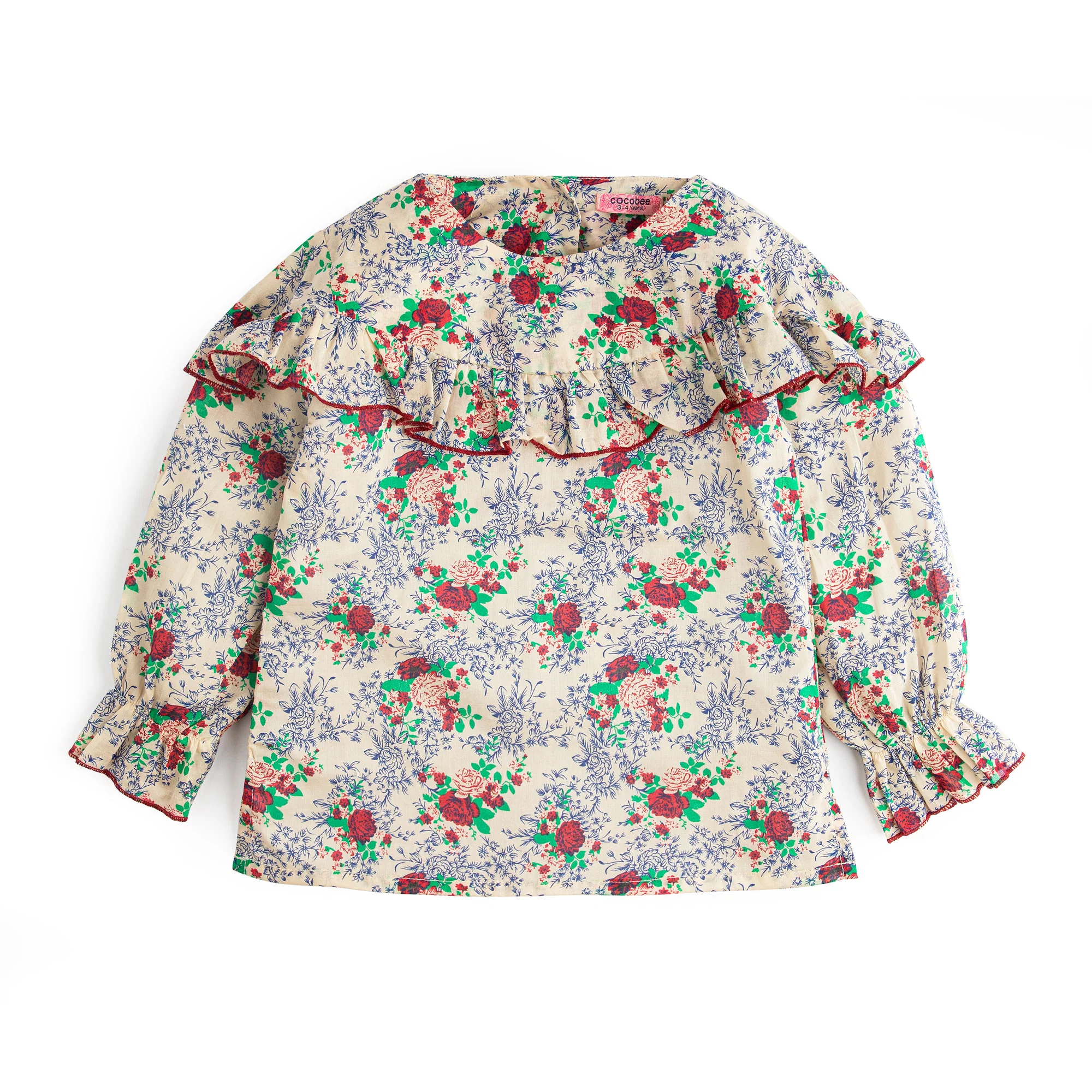 Rose Ruffle Top