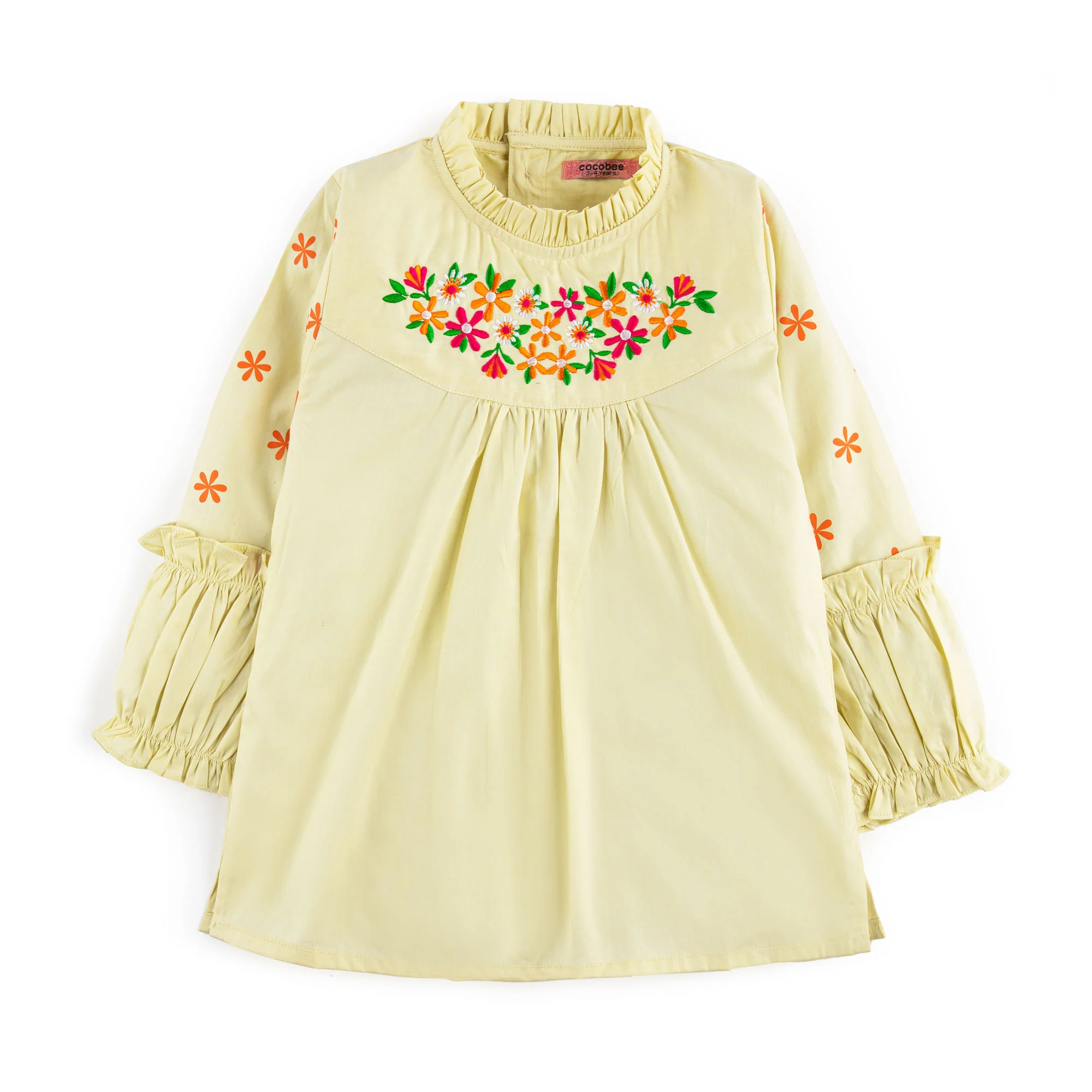Yellow Chambray Top