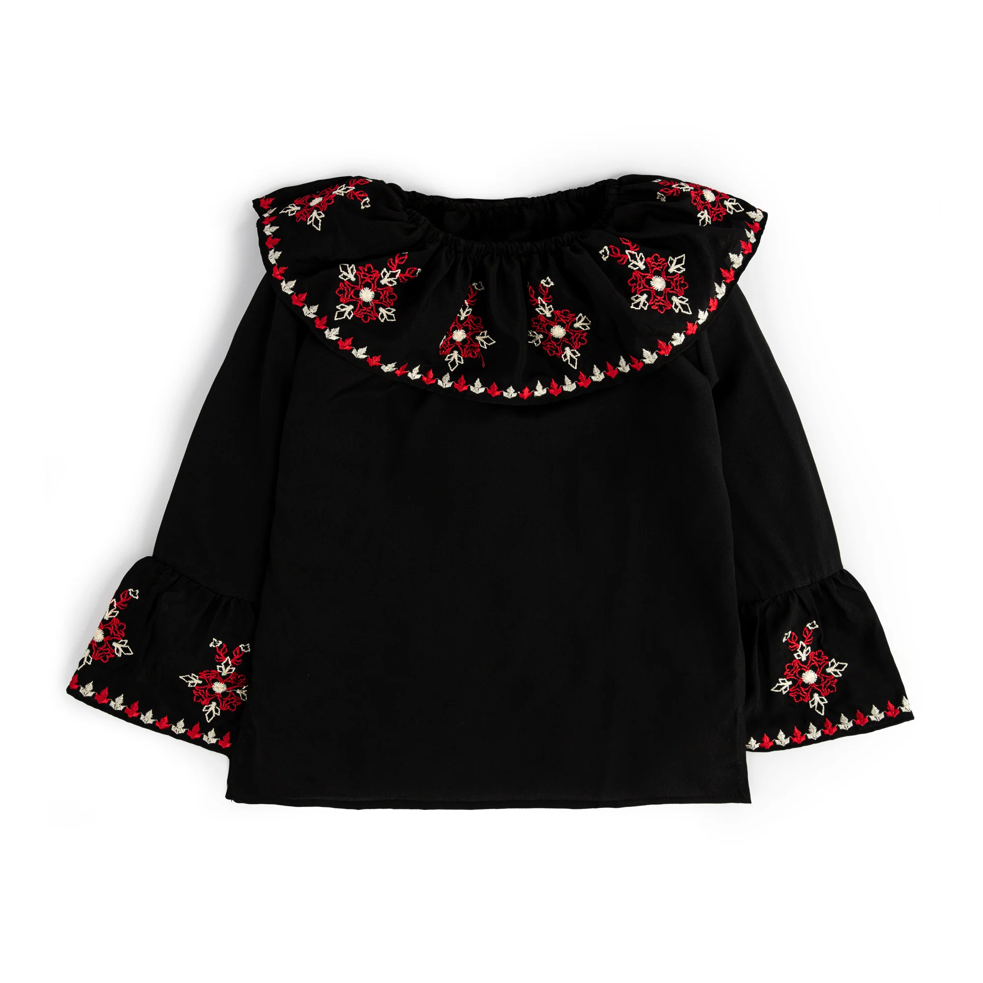 Black Embroidered Top - Image 2