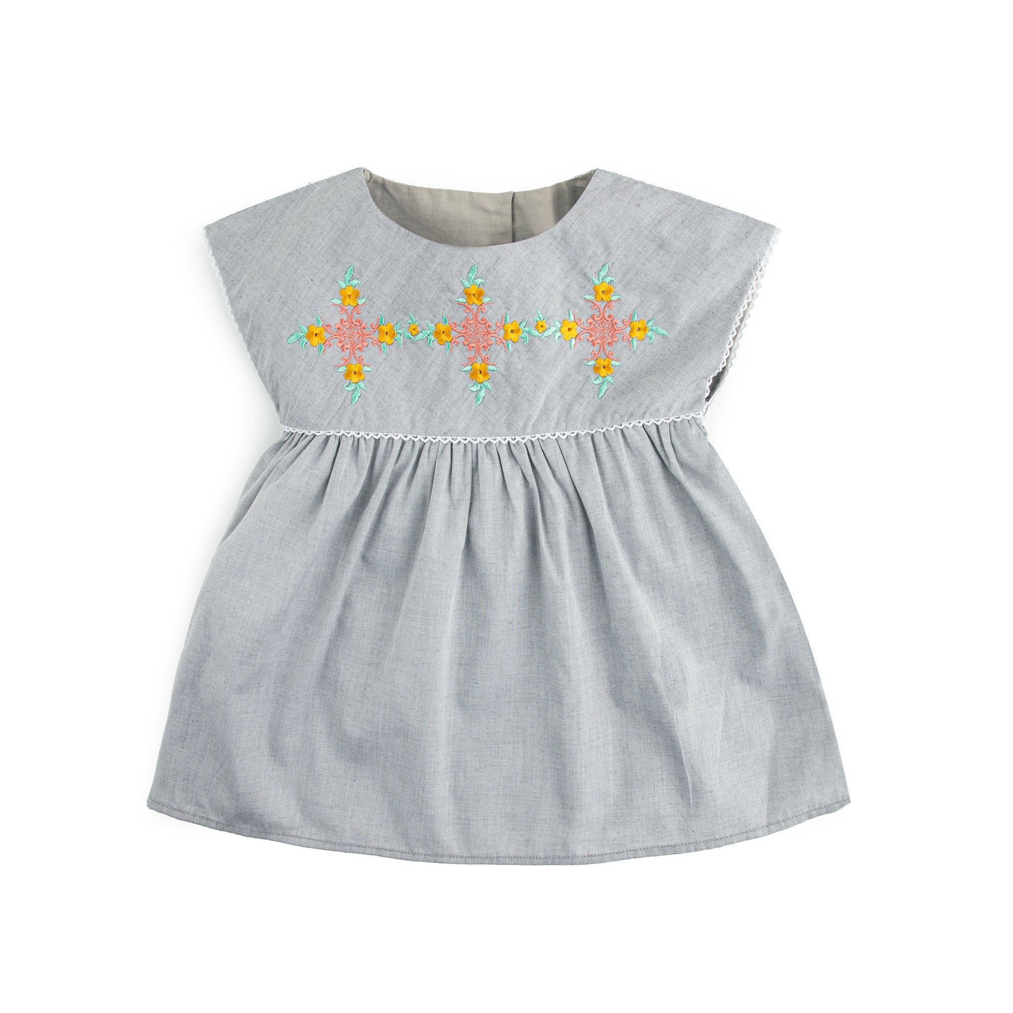 Rhino Embroidered Top