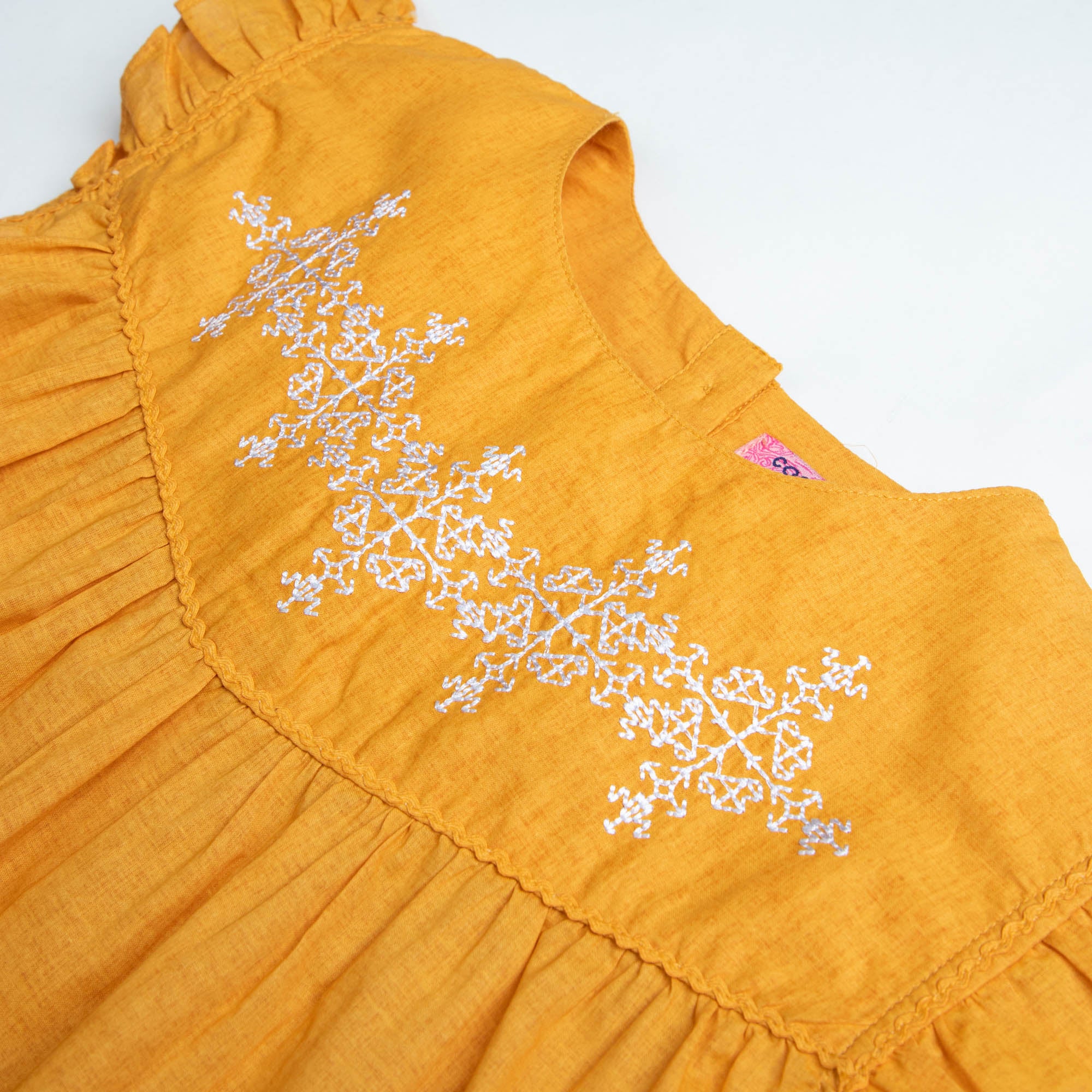Yellow Chrome Embroidered Top - Image 2