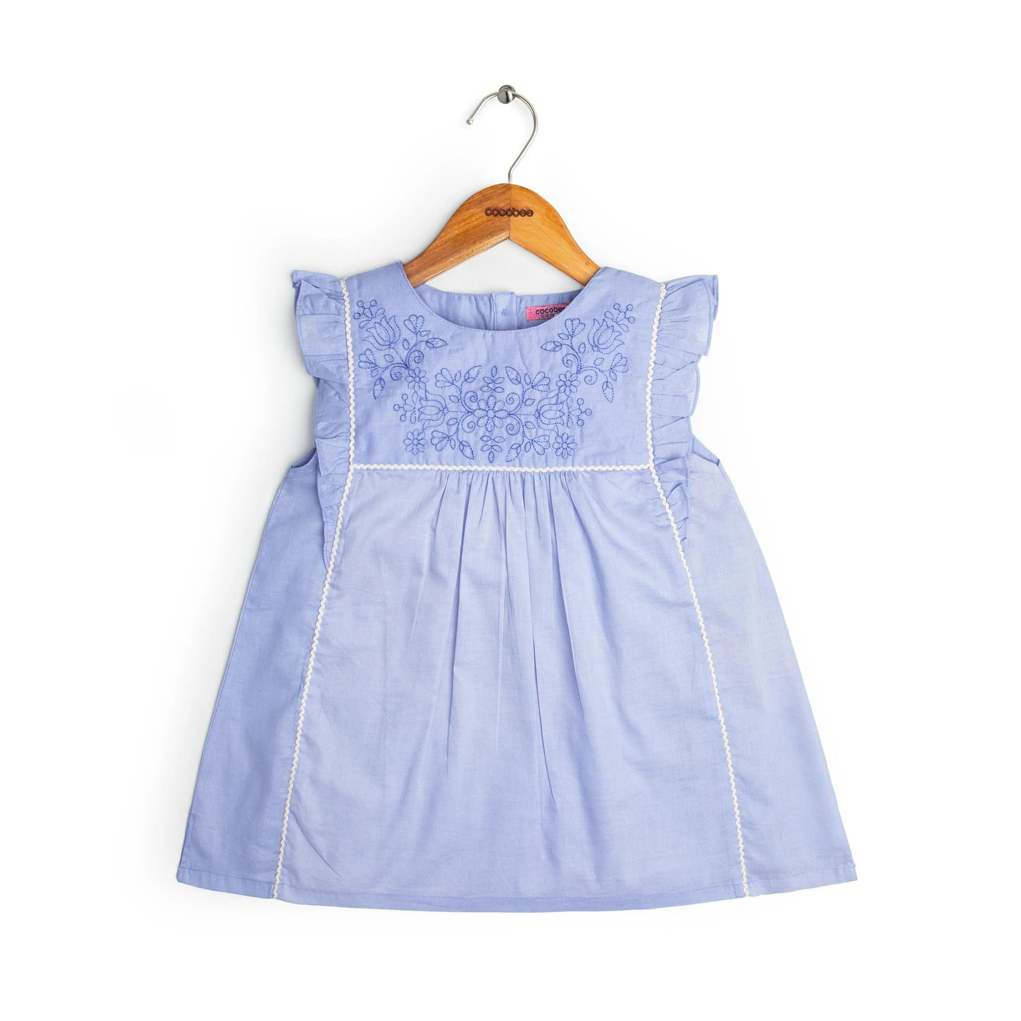 Violet Blue embroidered Top