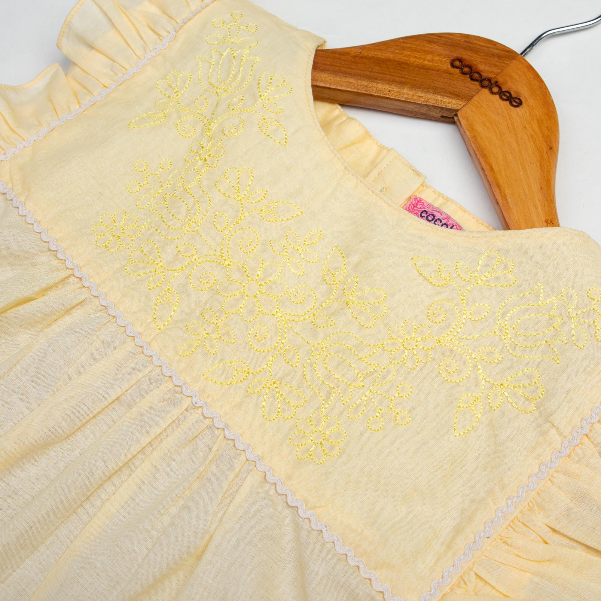 Jubilant Yellow Embroidered Top - Image 2
