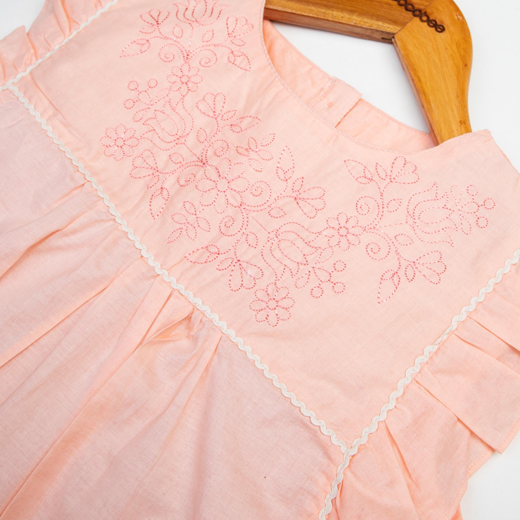Sparky Peach Embroidered Top - Image 2