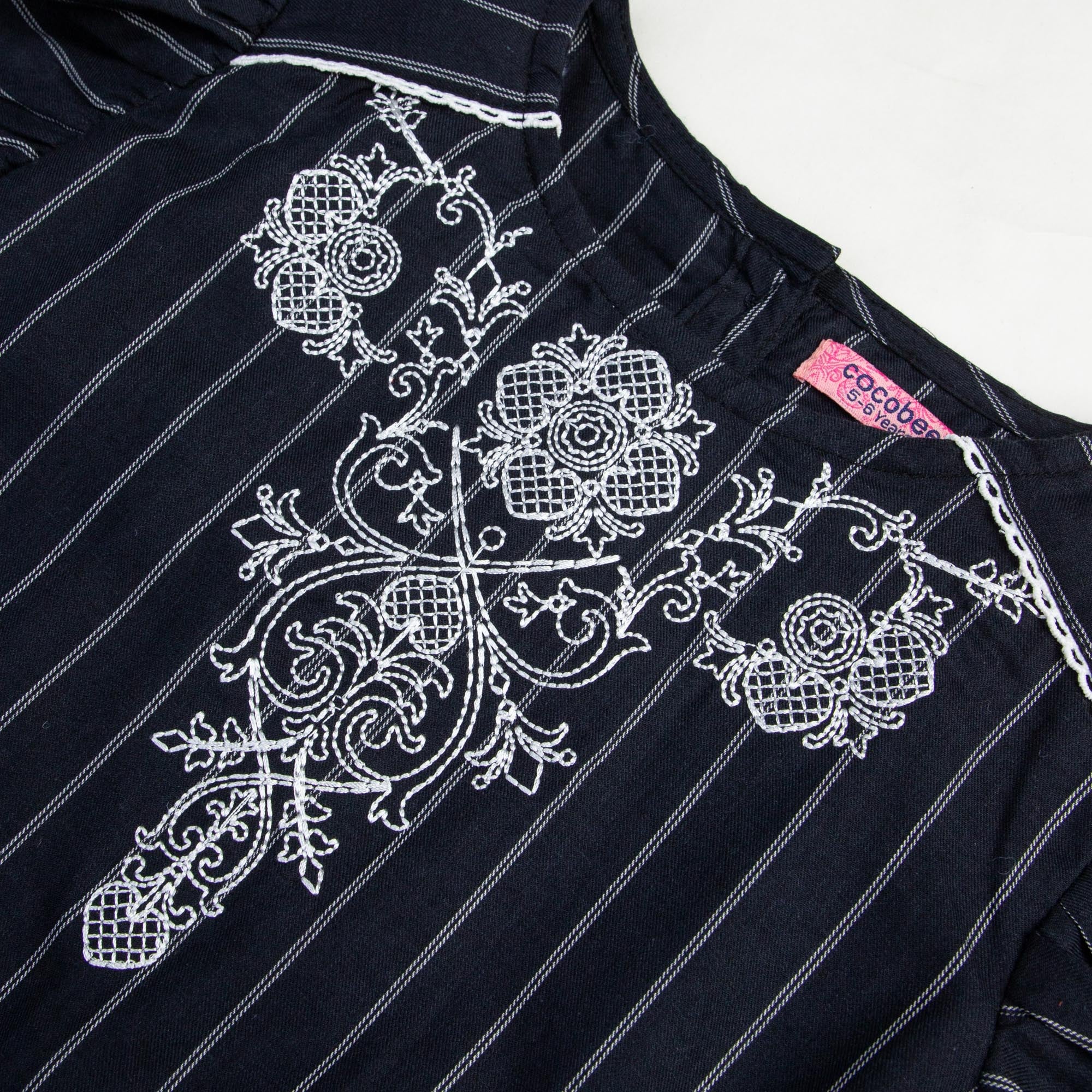 Murky Black Embroidered Top - Image 2