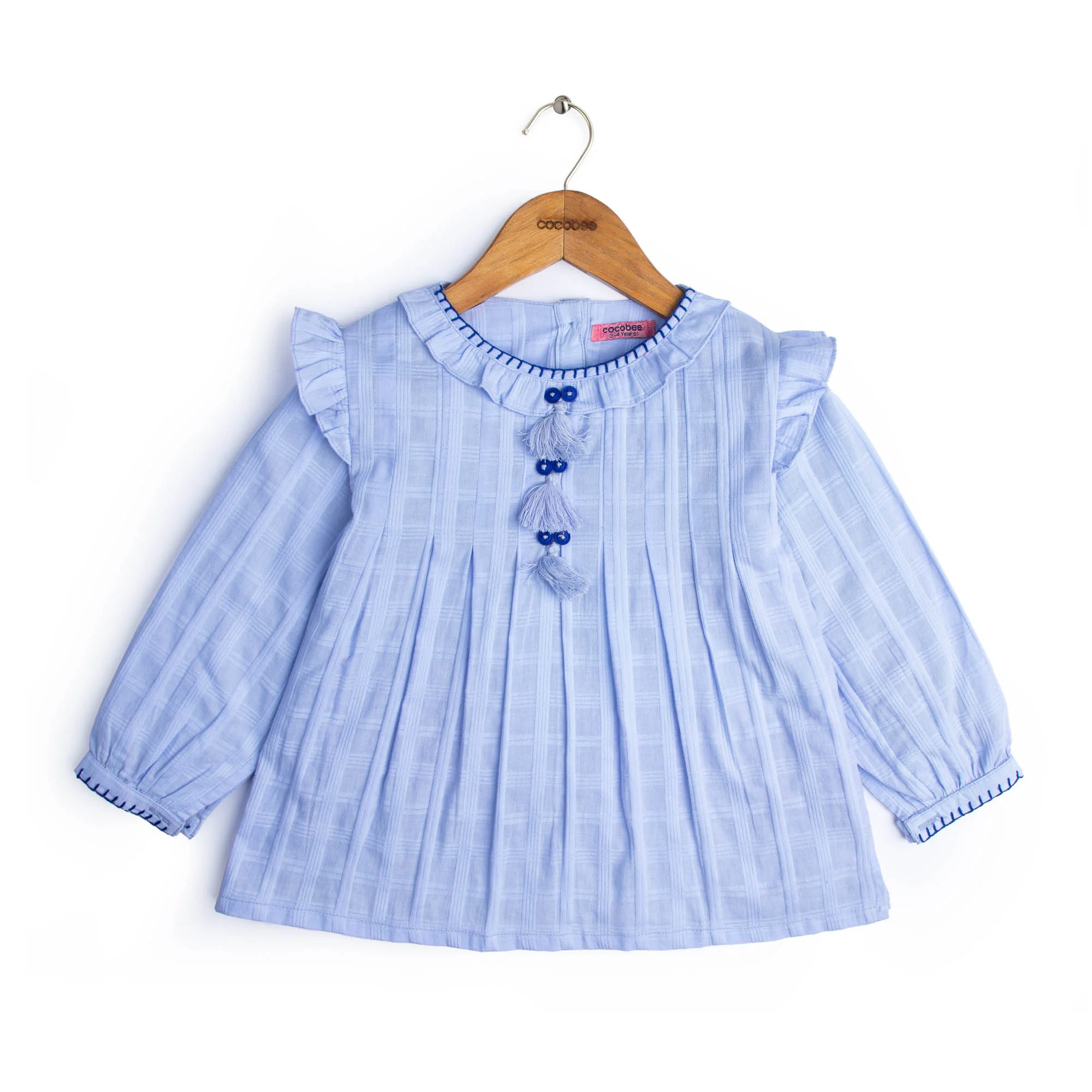 Purplish Frilly Top