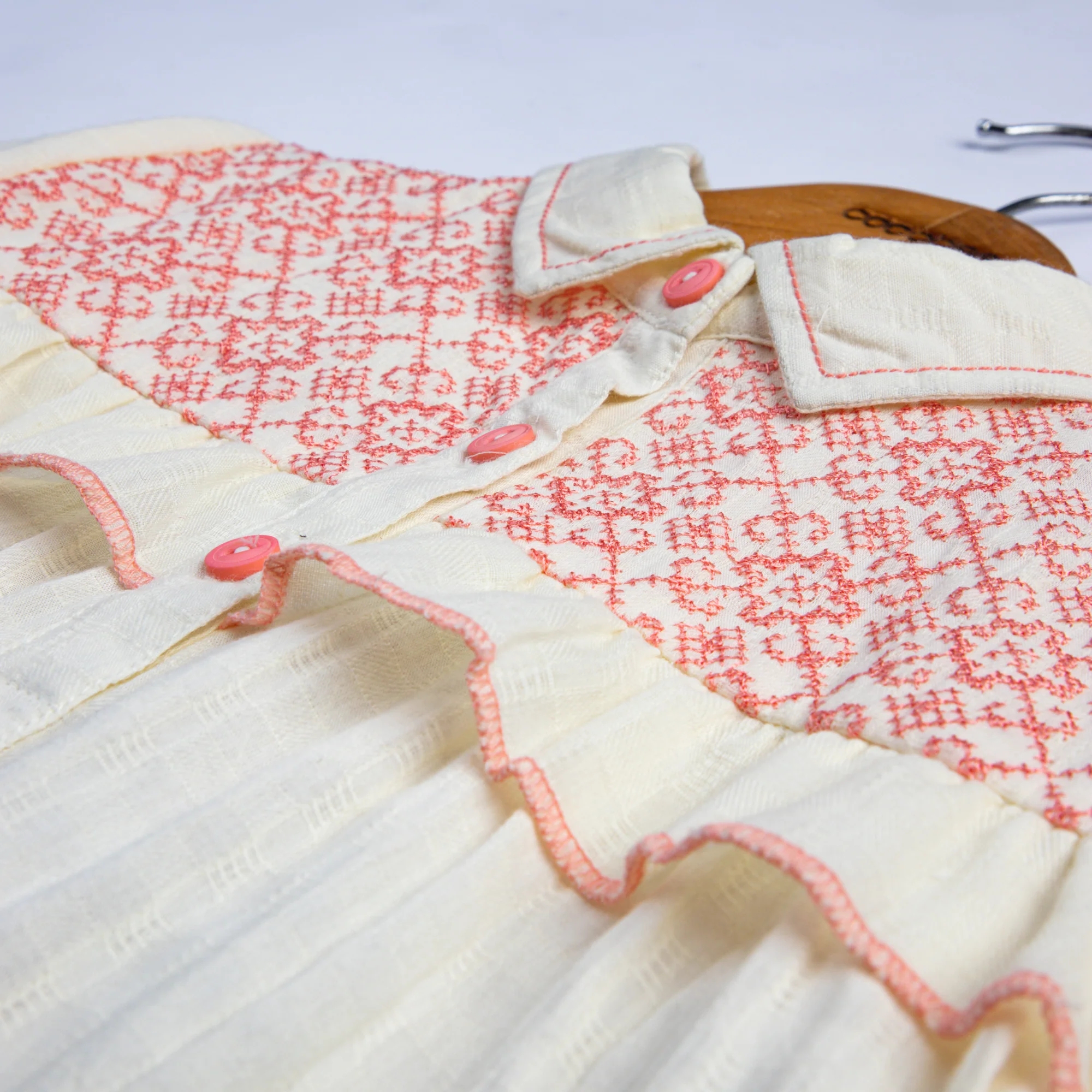 Embroidered Collared Top - Image 2