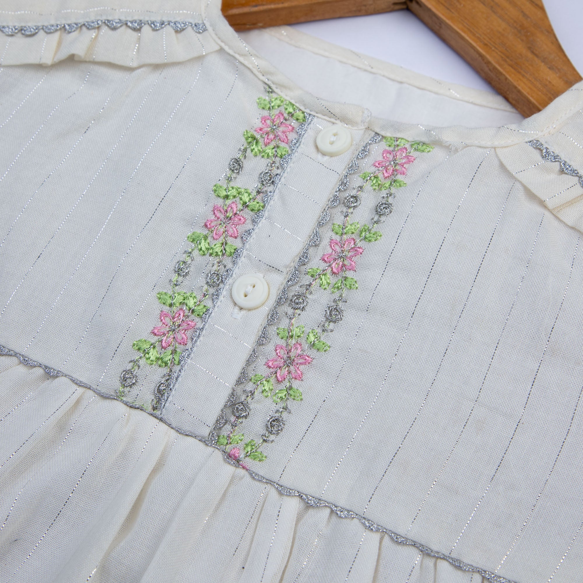 Schick White Embroidered Top - Image 2