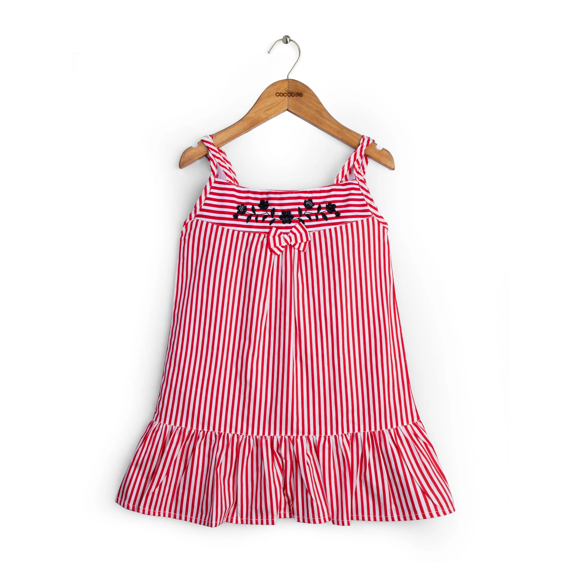 Groovy Red Embroidered Top
