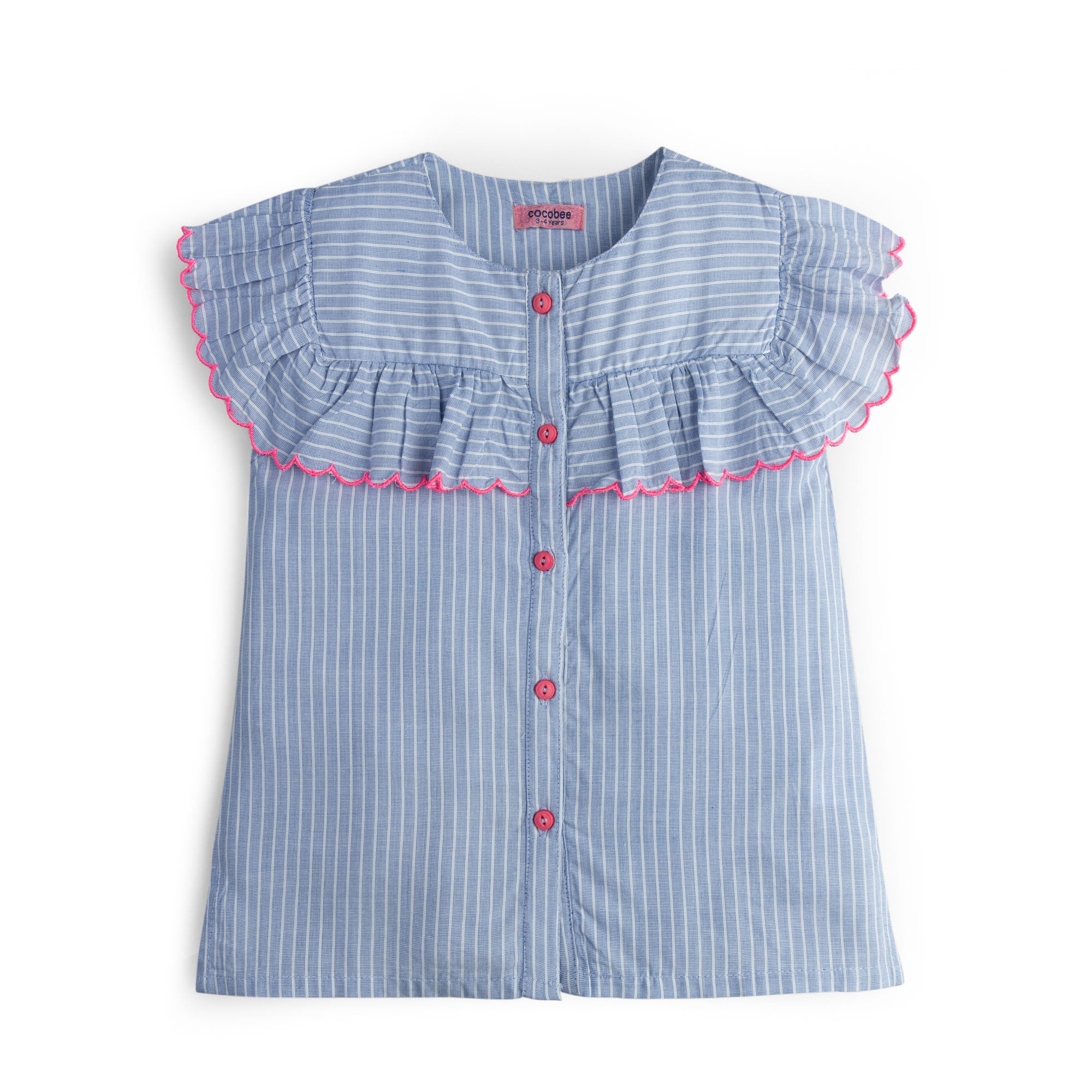 Blue Striper Top