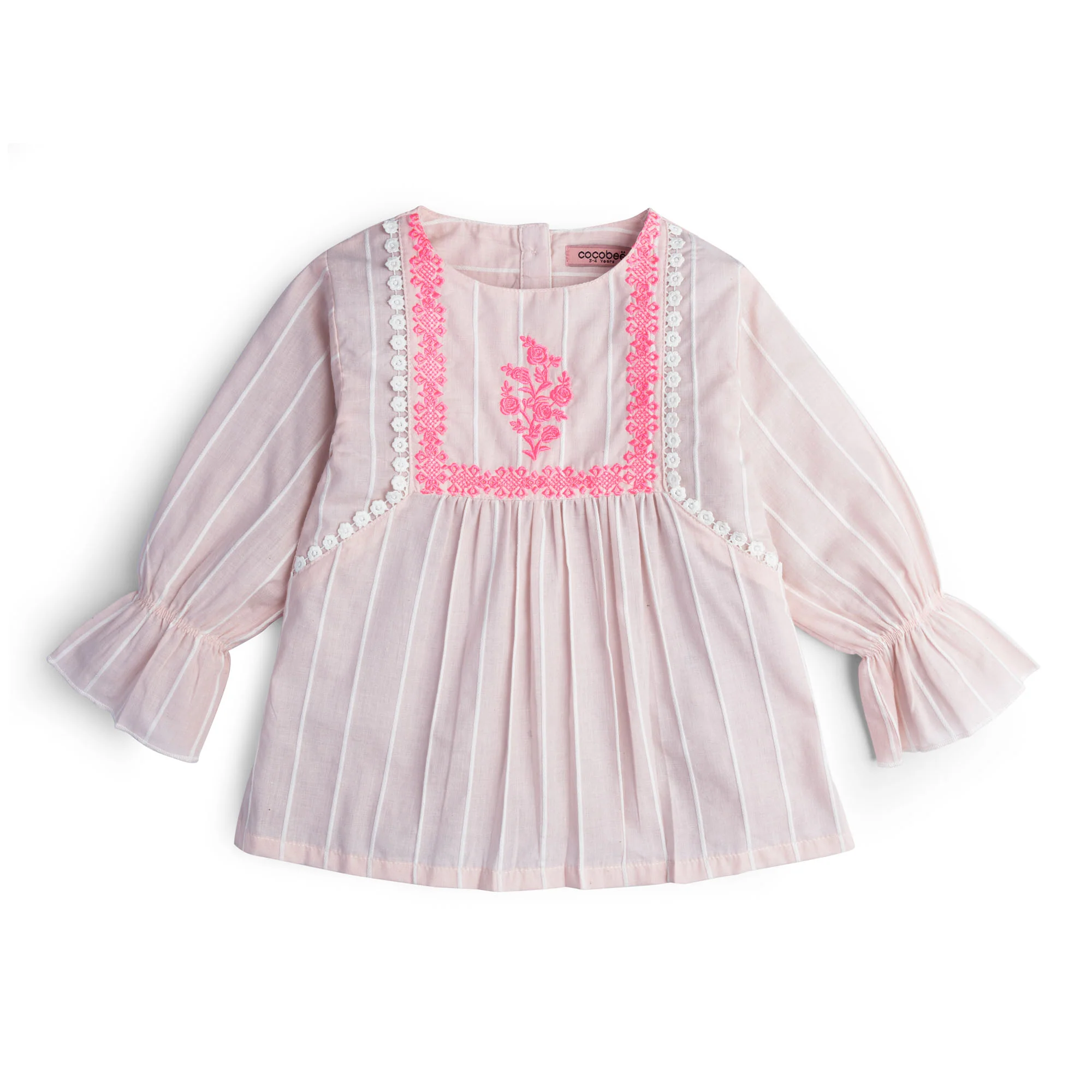 Soft Pink Embroidered Top