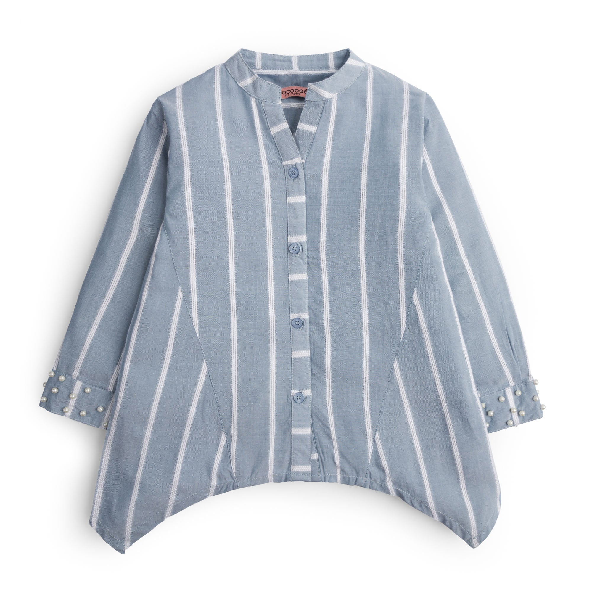 Greyish Striper Top