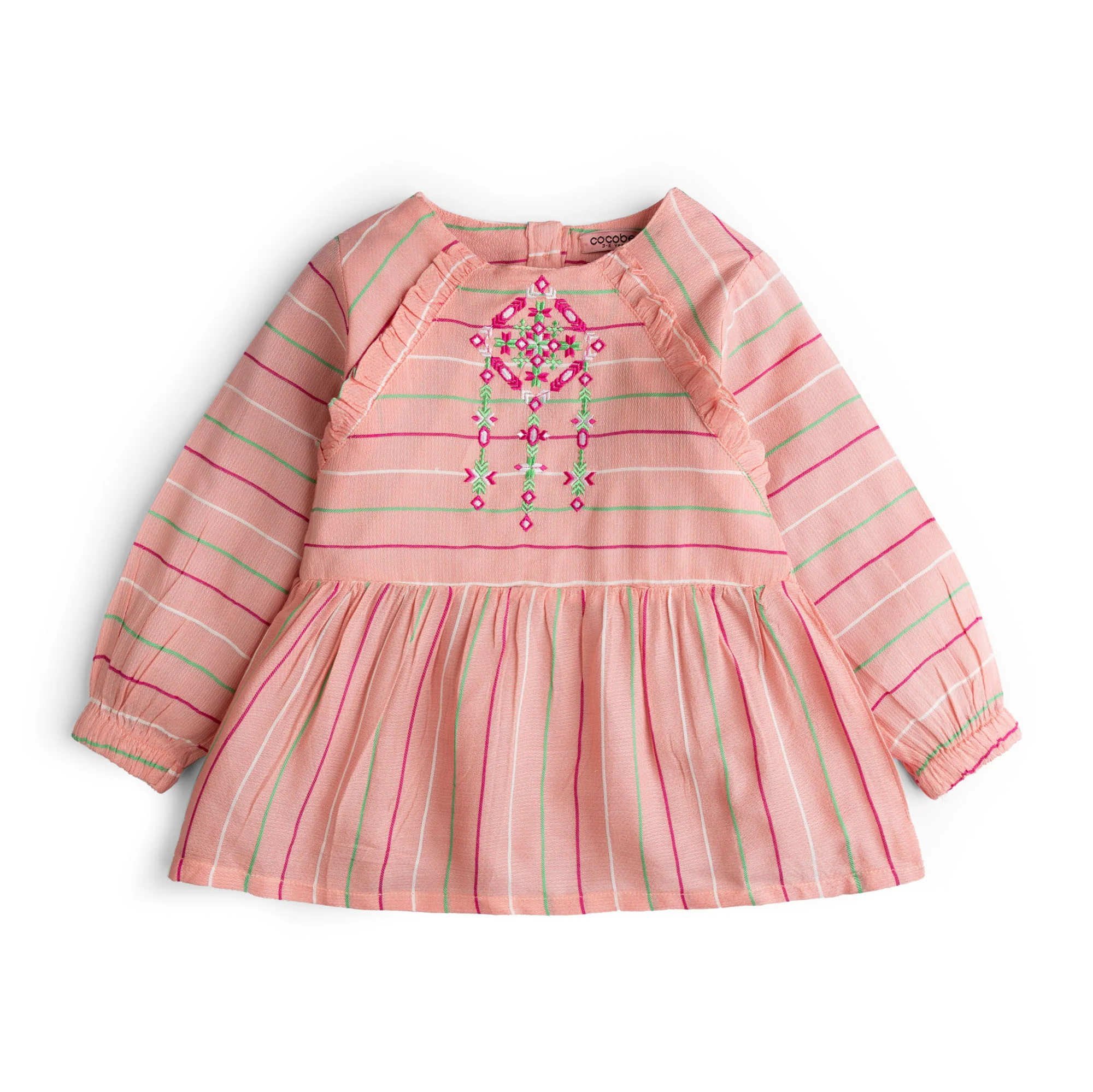 Lining Pink Embroidered Top