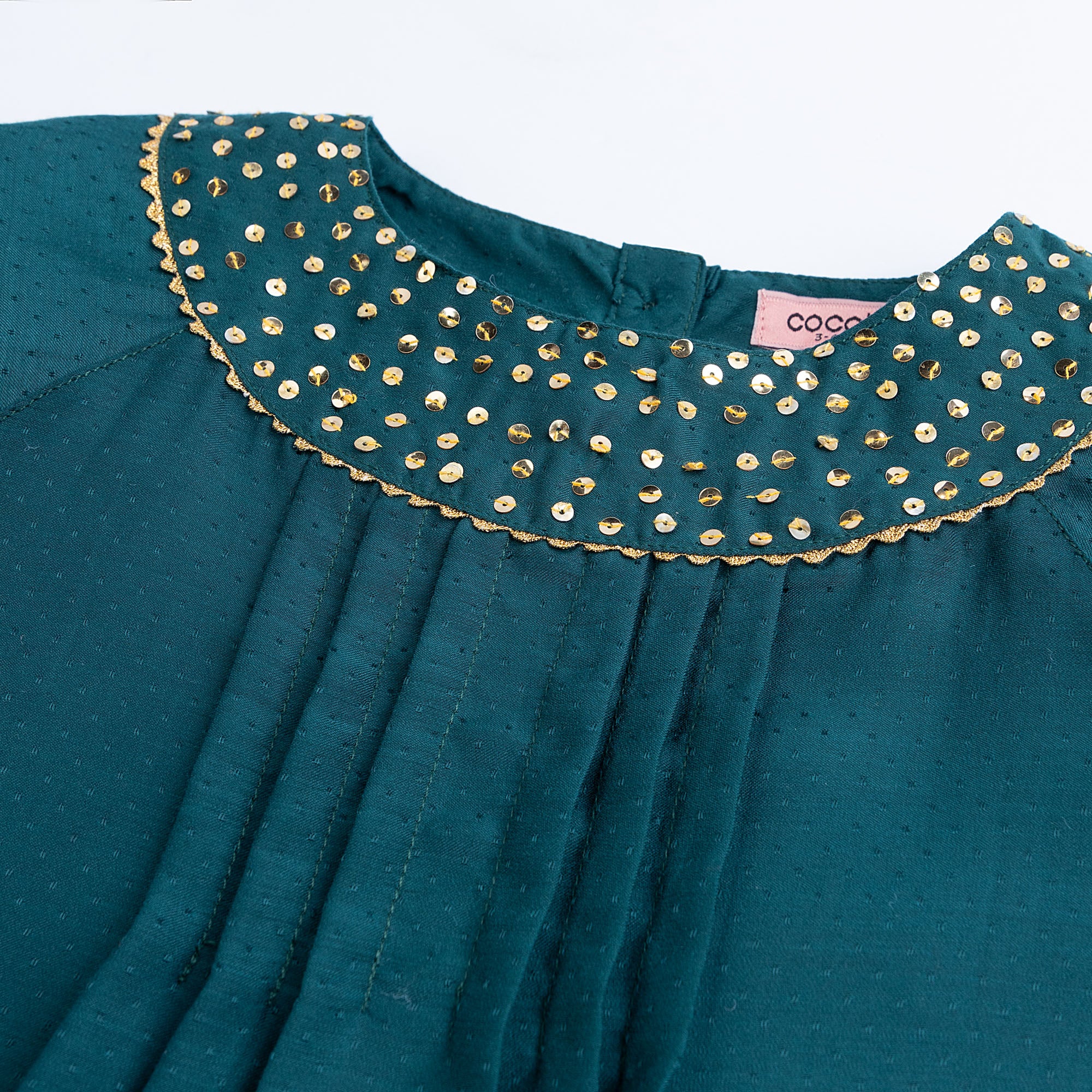 Teal Blue Sequined Top - Image 2