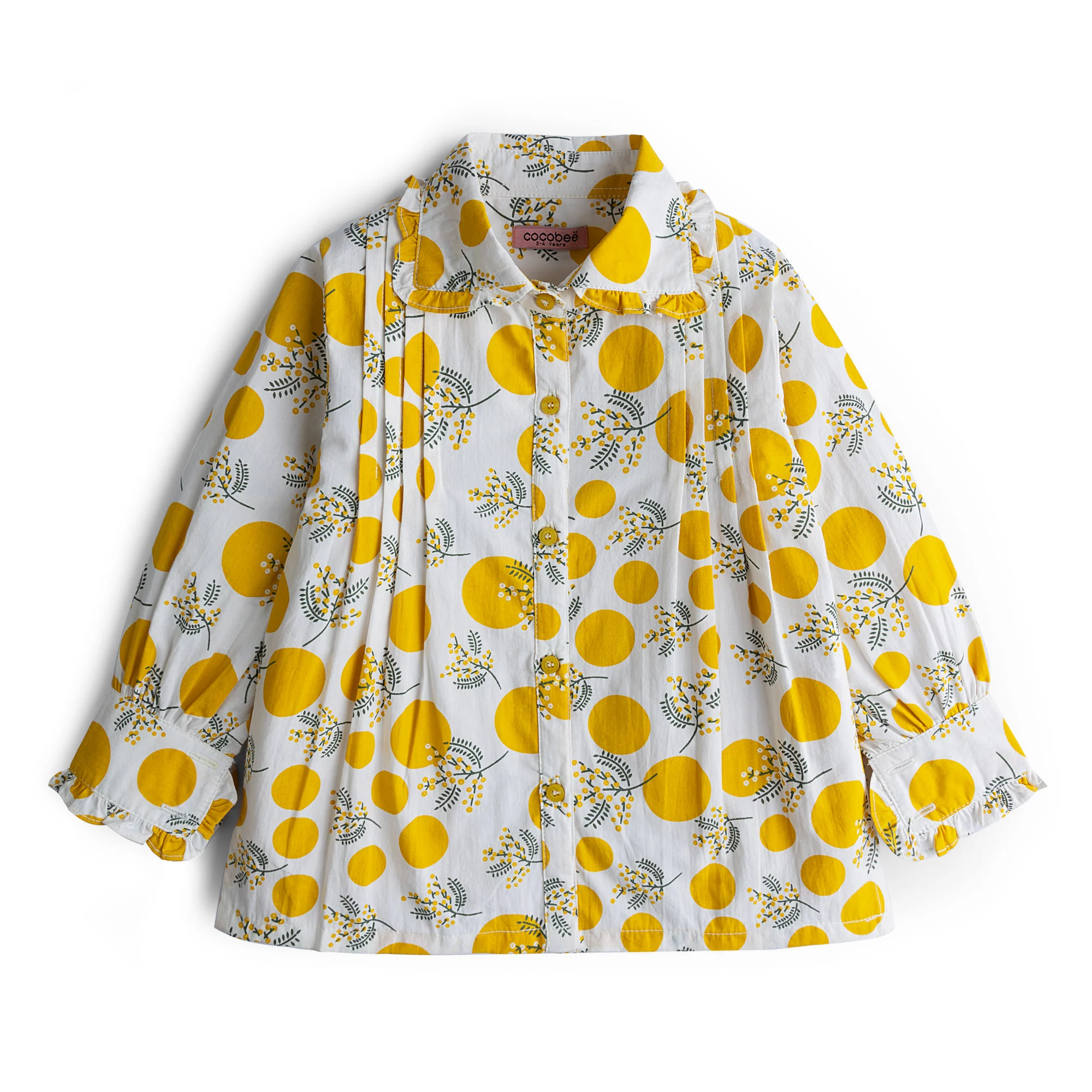 Lime Printed Casual Top