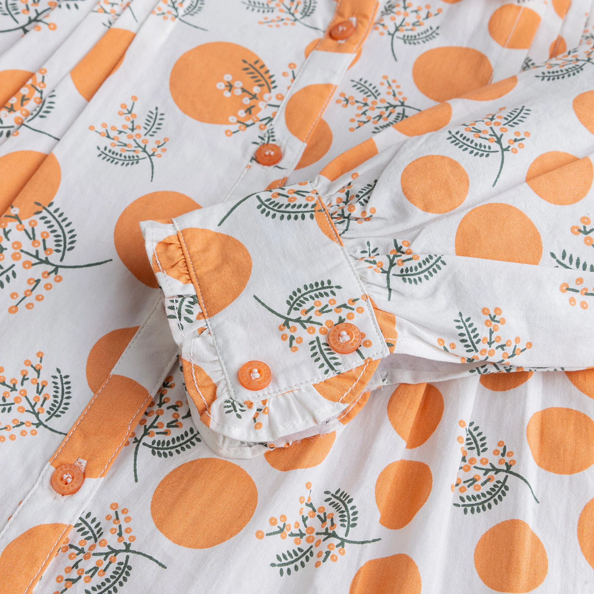 Tangerine Printed Top - Image 2