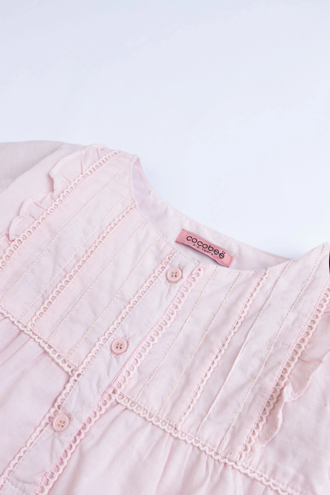 Pastel Pink Laced Top - Image 2