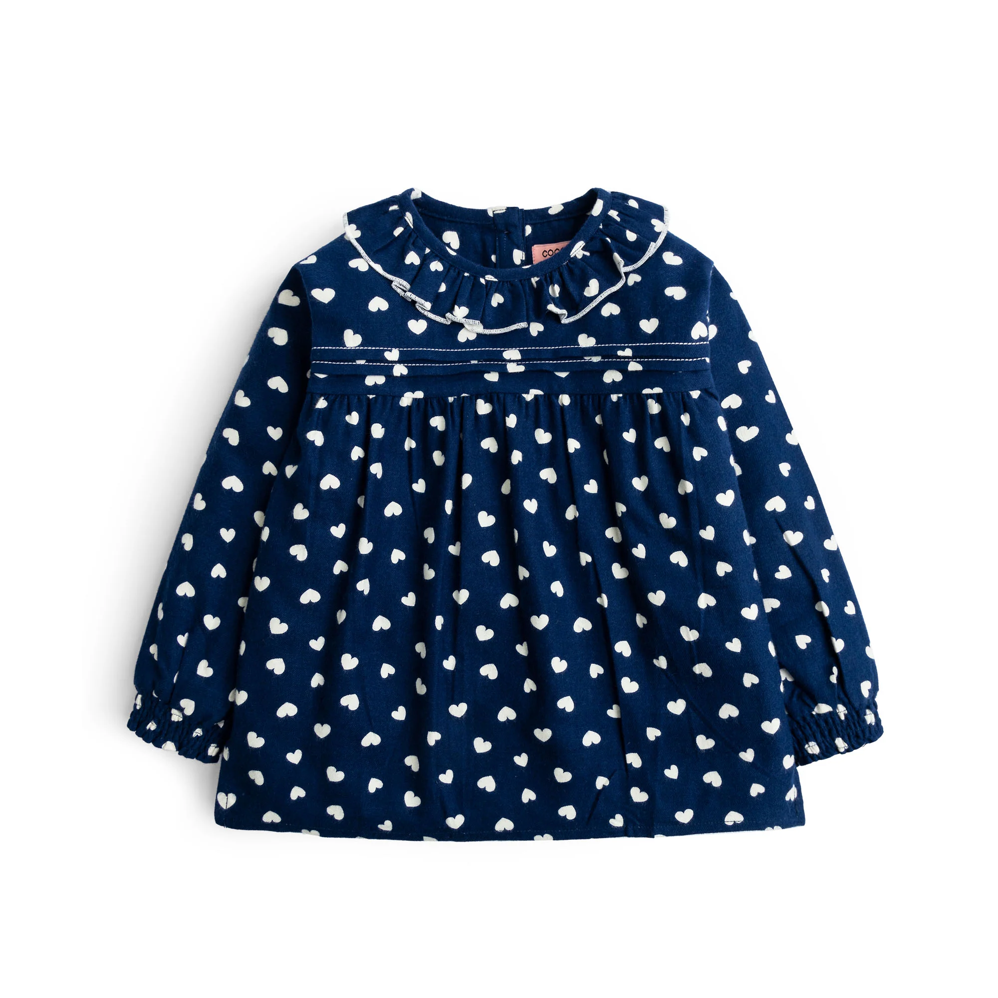 Heartily Blue Frilly Top