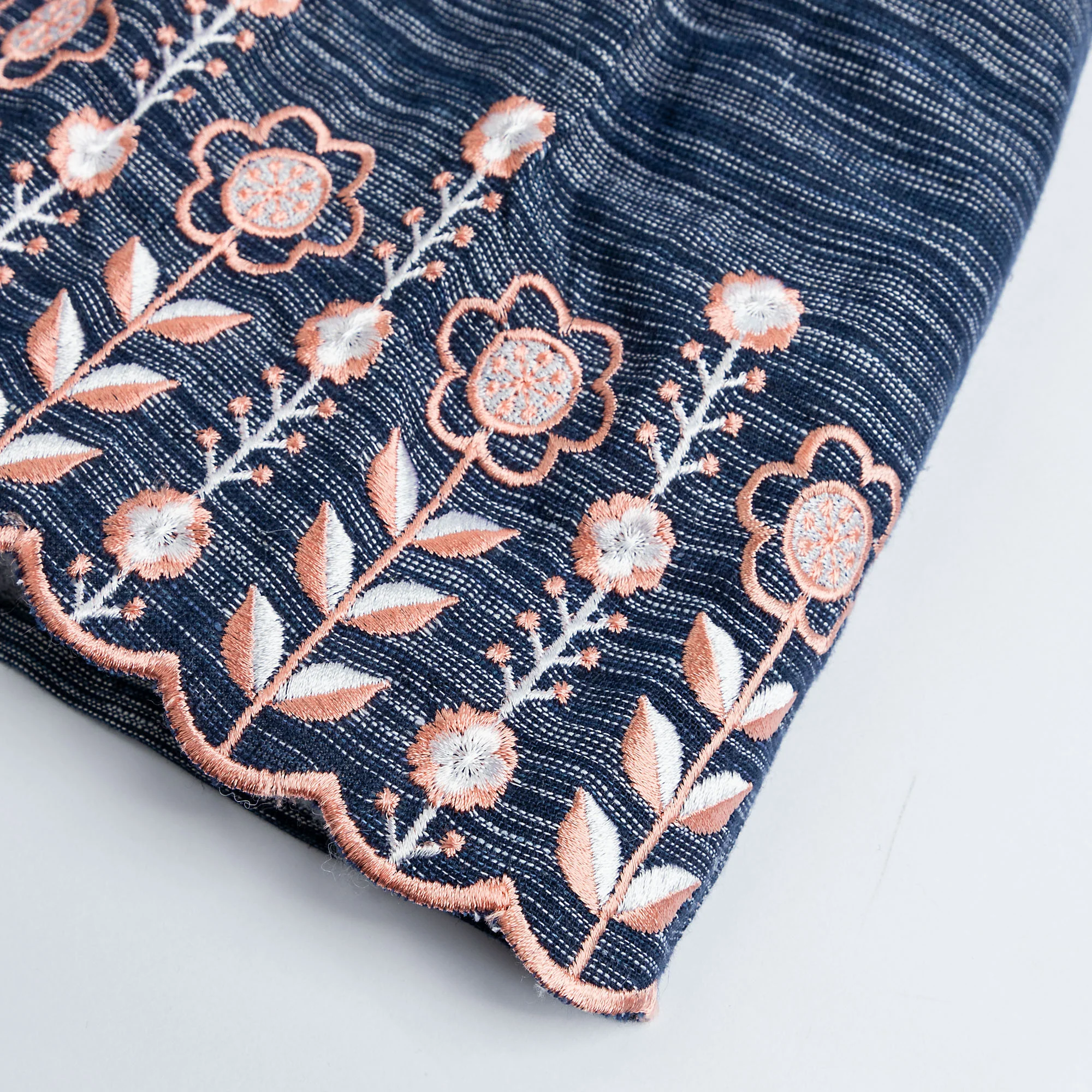 Texturing Blue Embroidered Top - Image 2