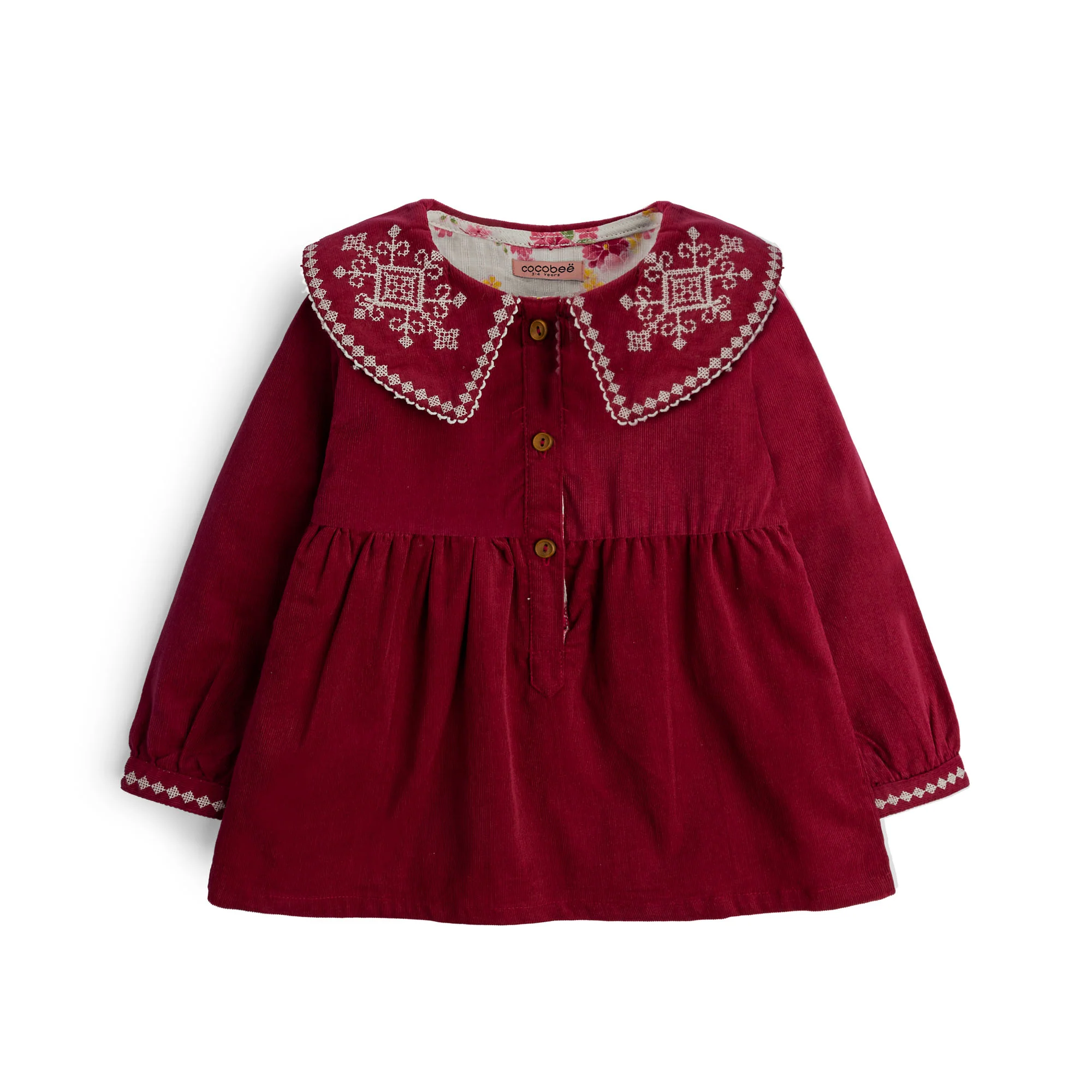 Maroon Embellished Top