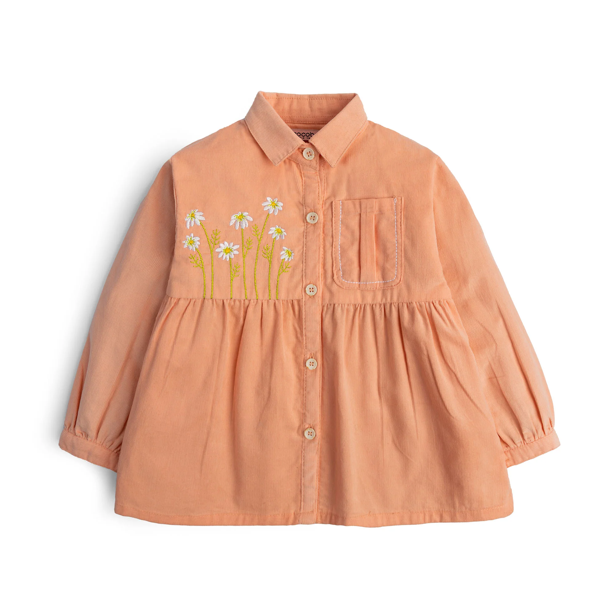 Peach Corduroy Top
