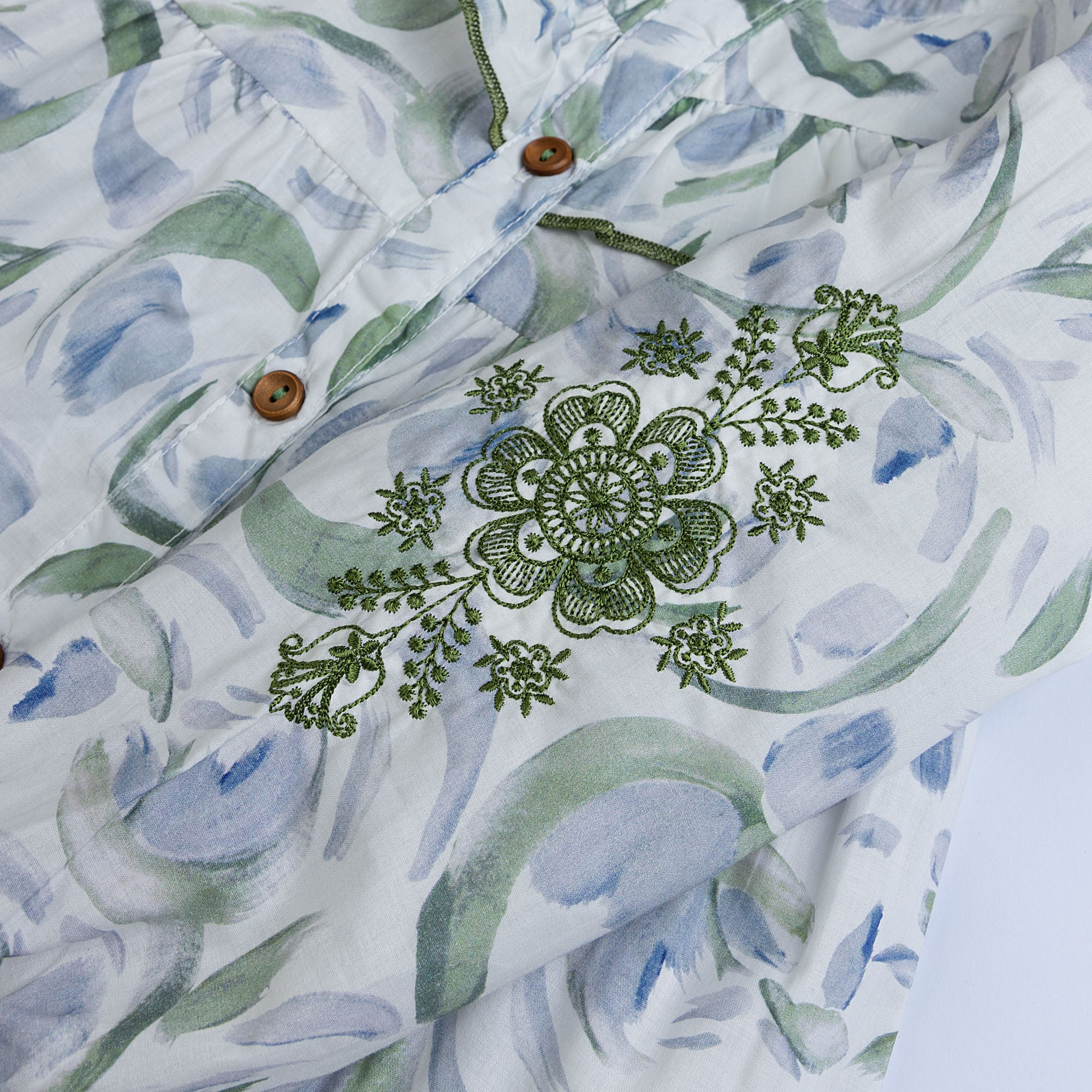 Printed Frill Tiered Top - Image 2