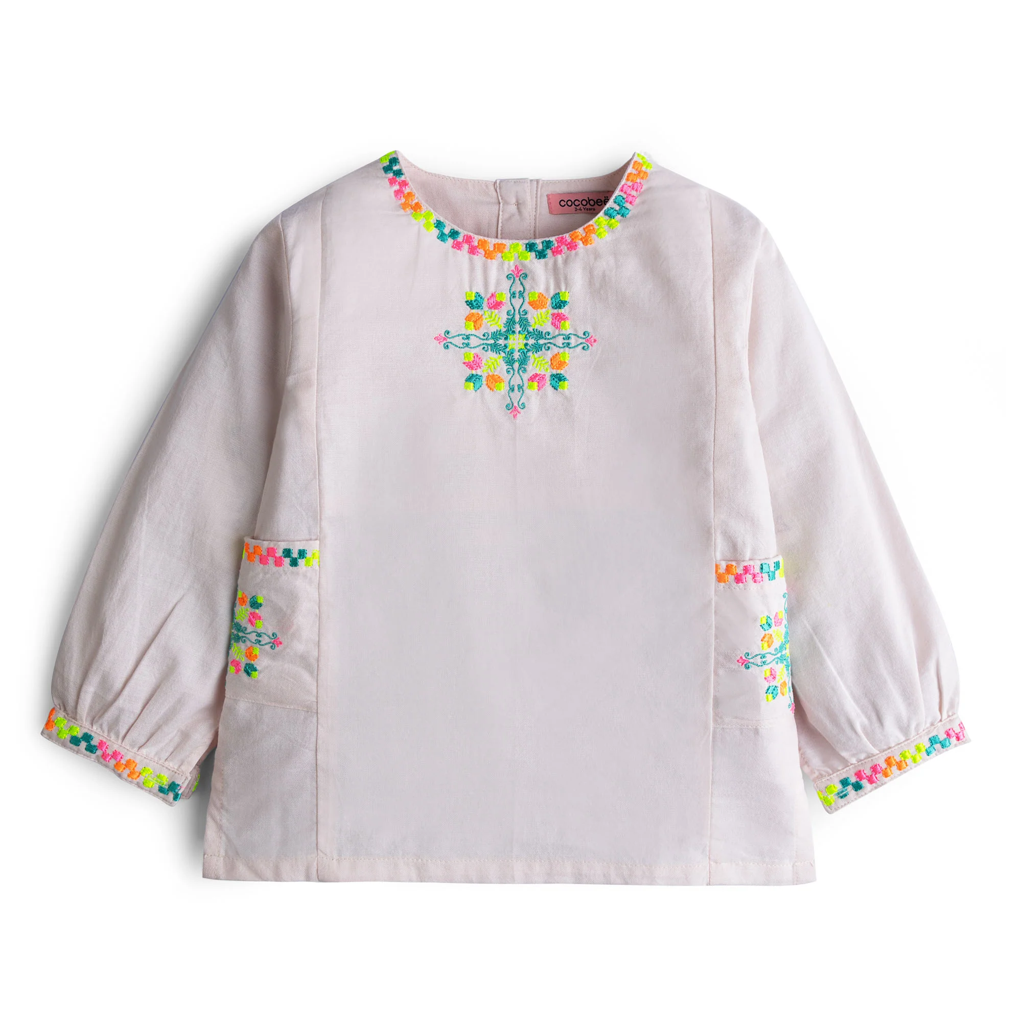 Pale Pink Embroidered top
