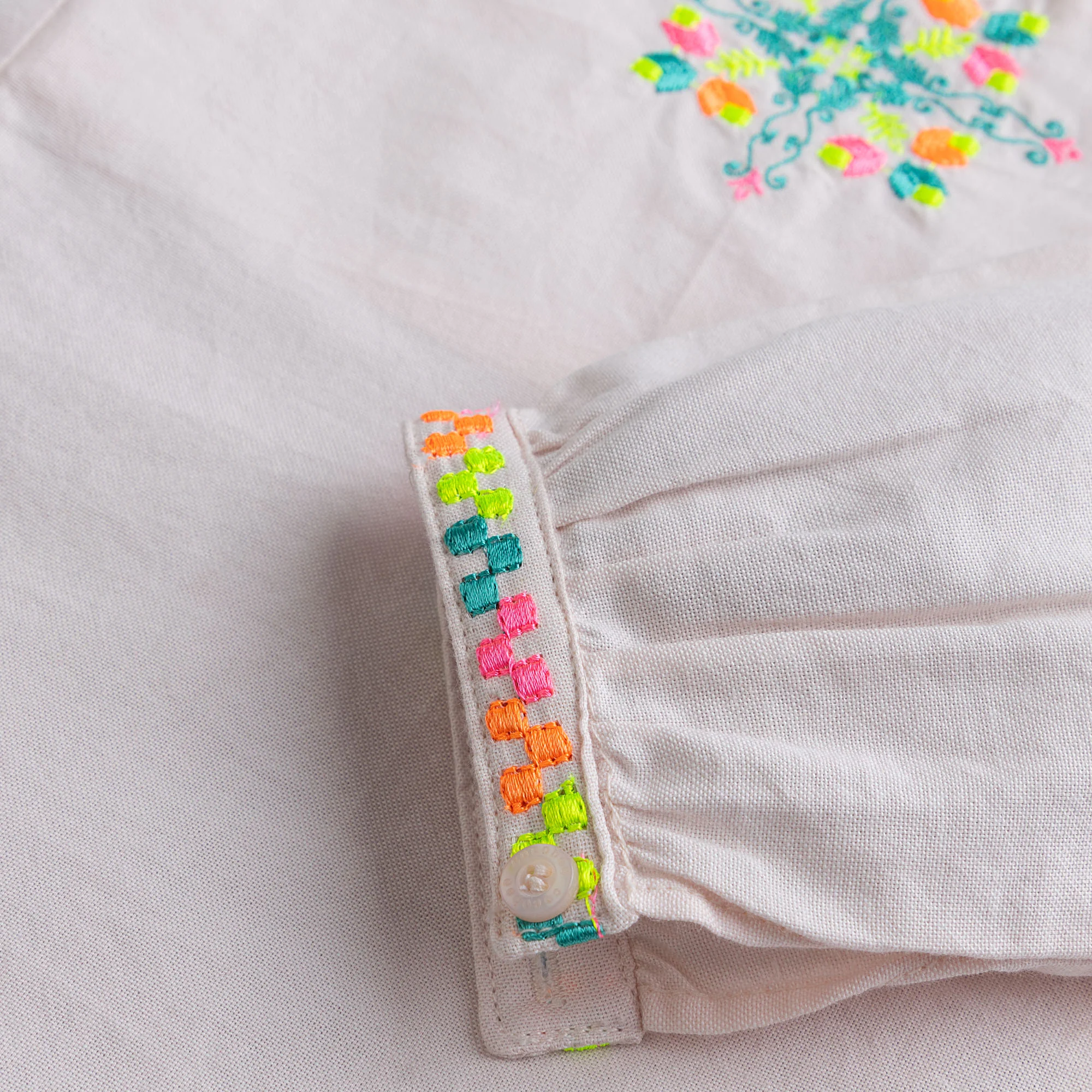 Pale Pink Embroidered top - Image 3