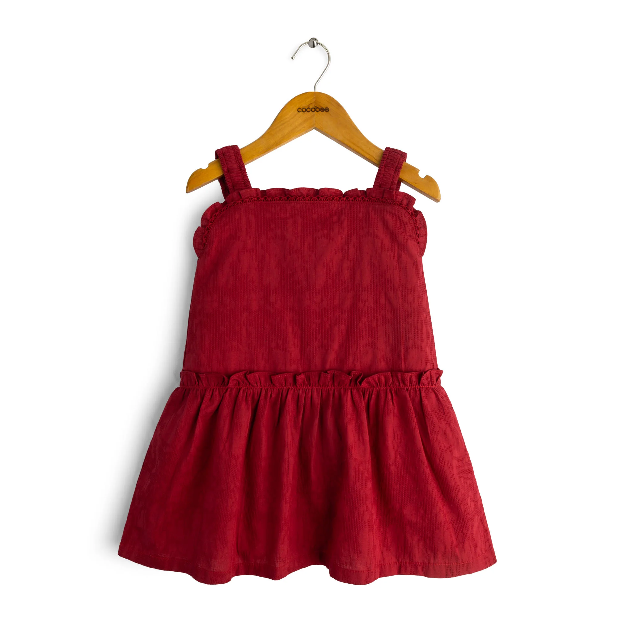 Garnet Glam Frilly Top