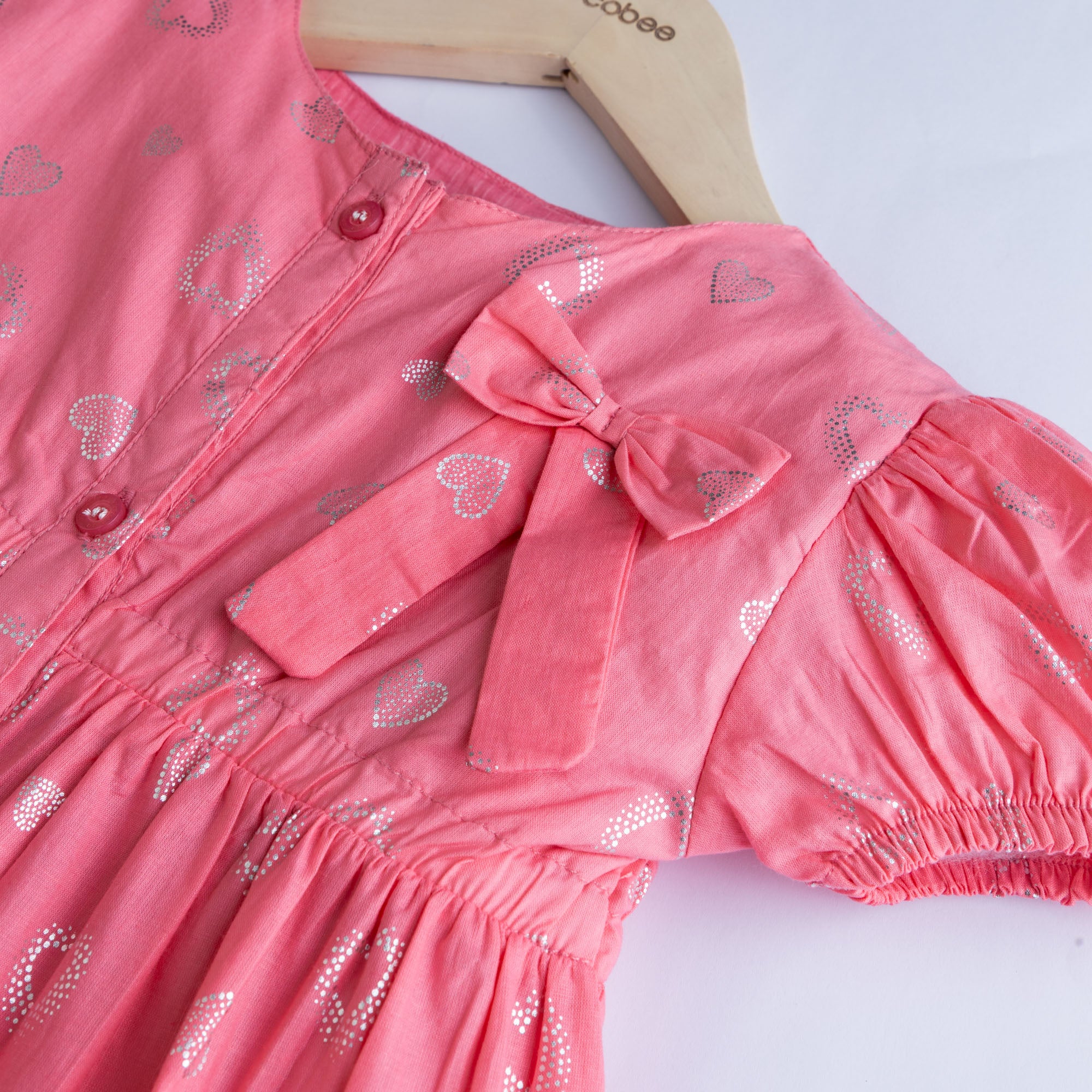 Melon Pink Printed Top - Image 2