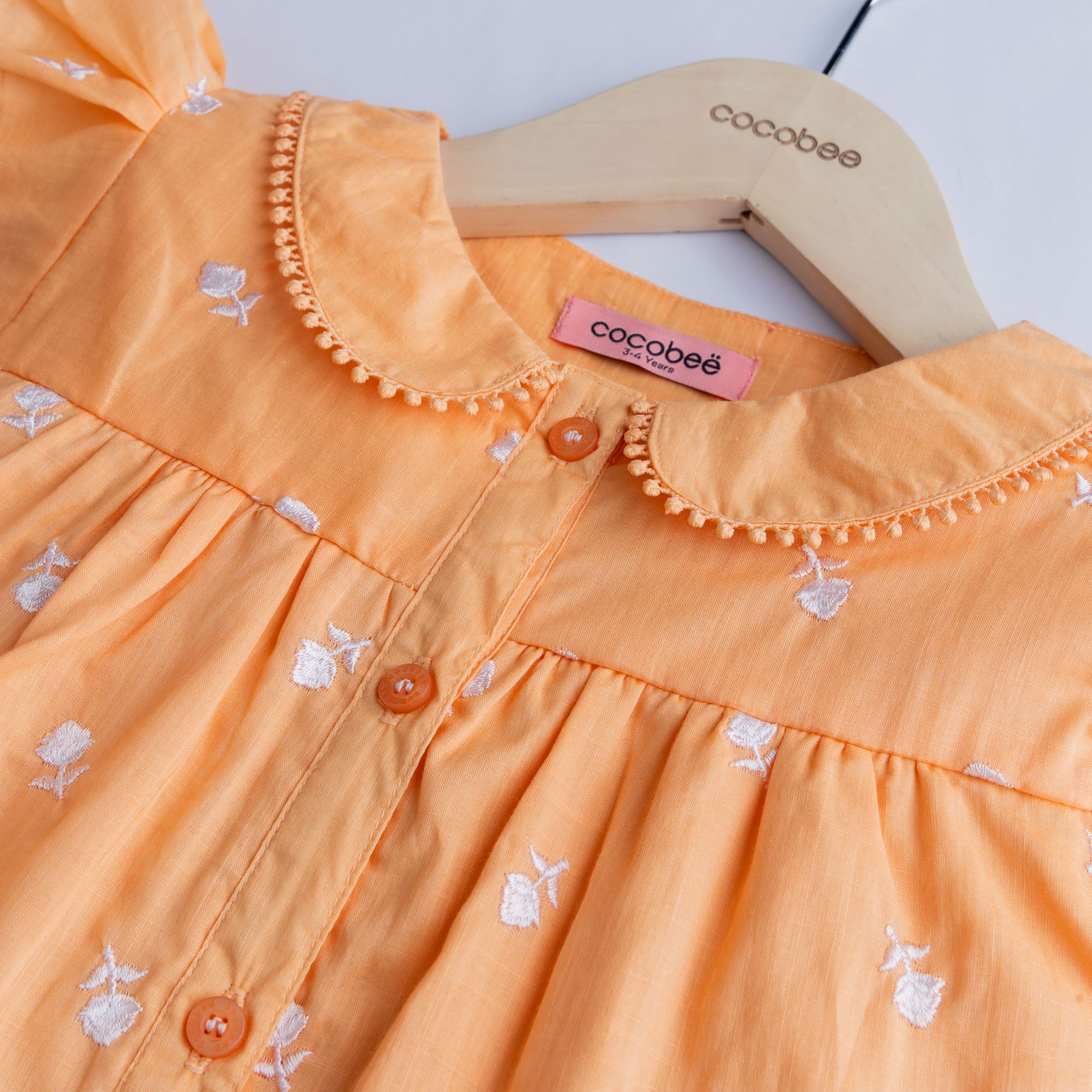 Sassy Orange Embroidered Top - Image 2