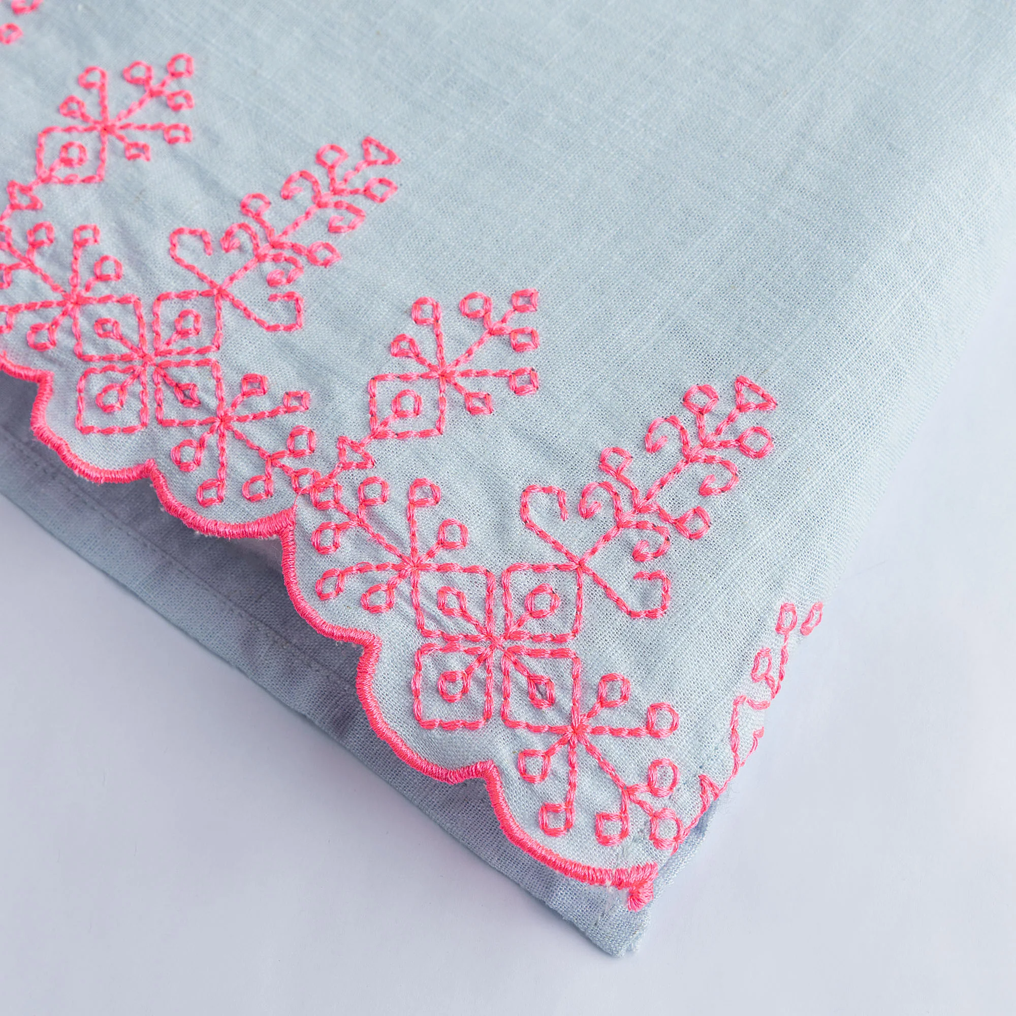 Bluish Grey Embroidered Top - Image 3