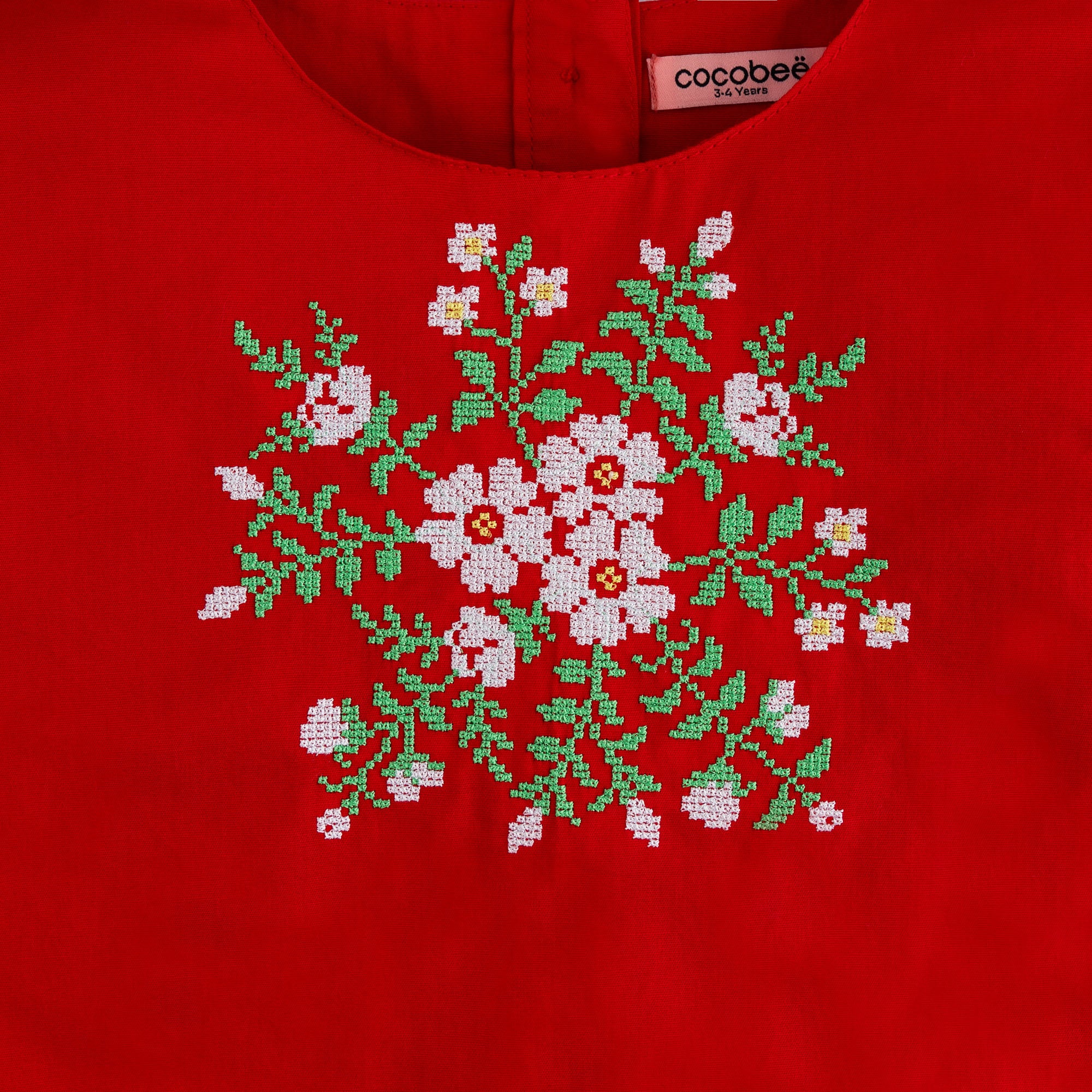 Floral Red Embroidered Top - Image 2