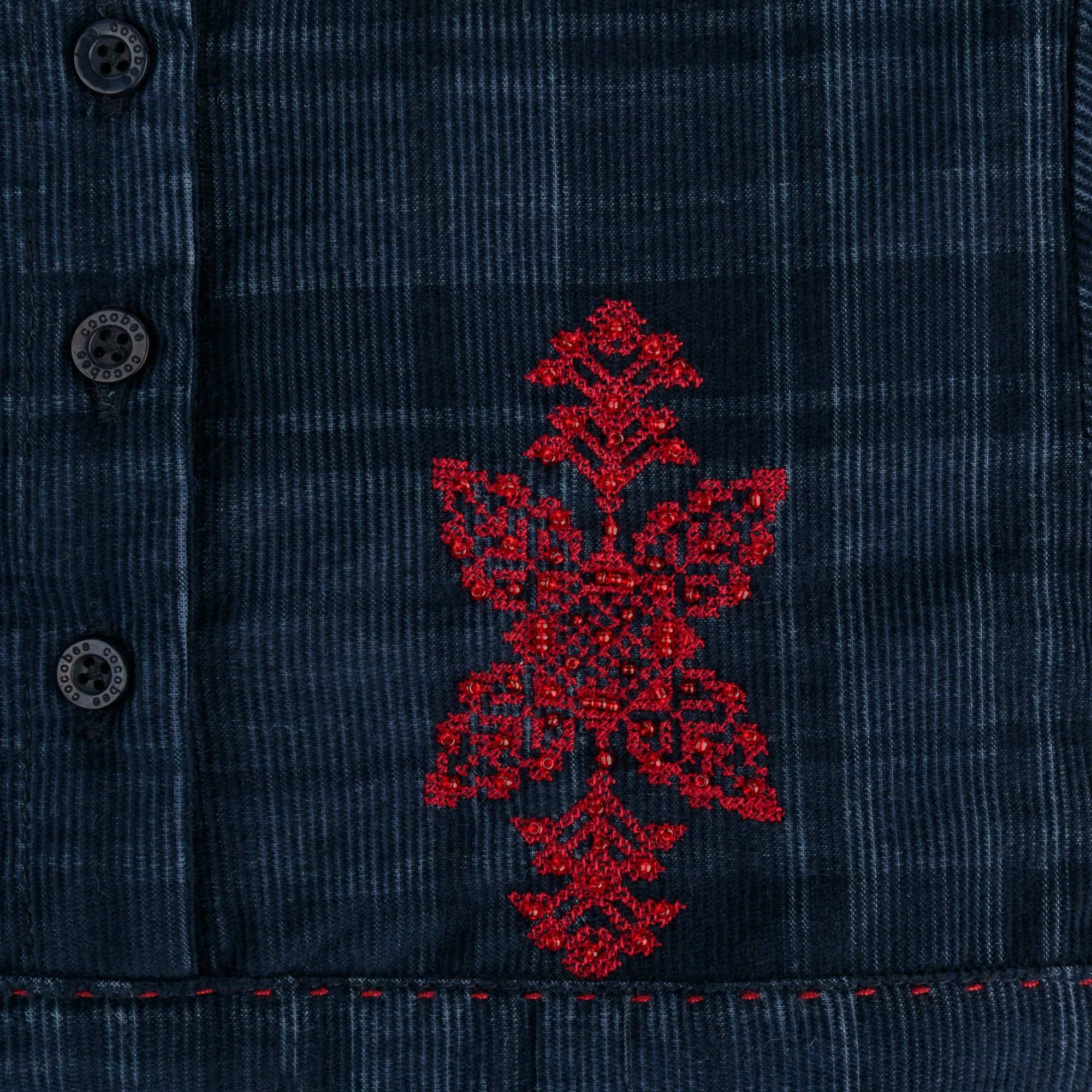 Blue Tartan Bloom Dress - Image 2