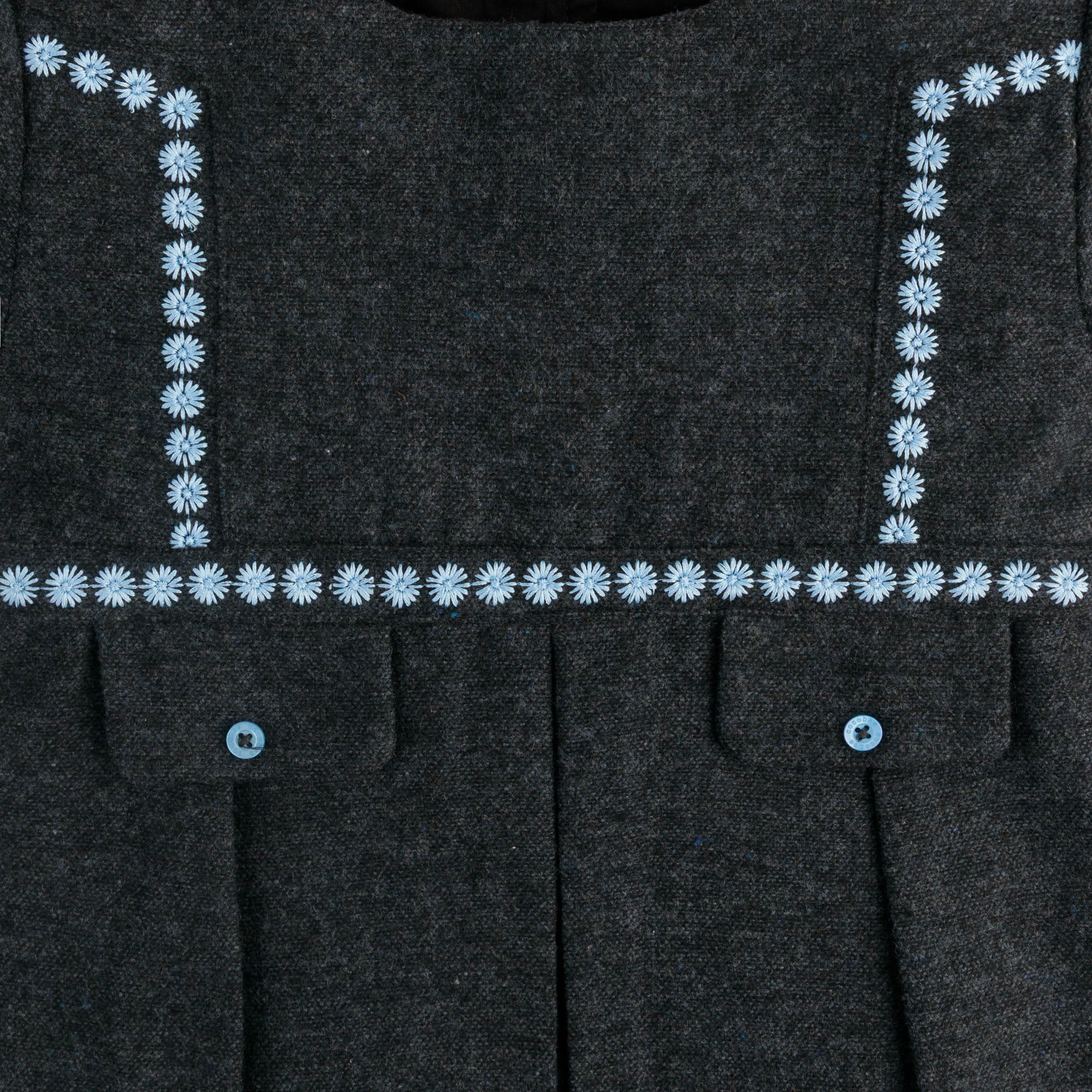 Charcoal Classic Pleated Top - Image 2