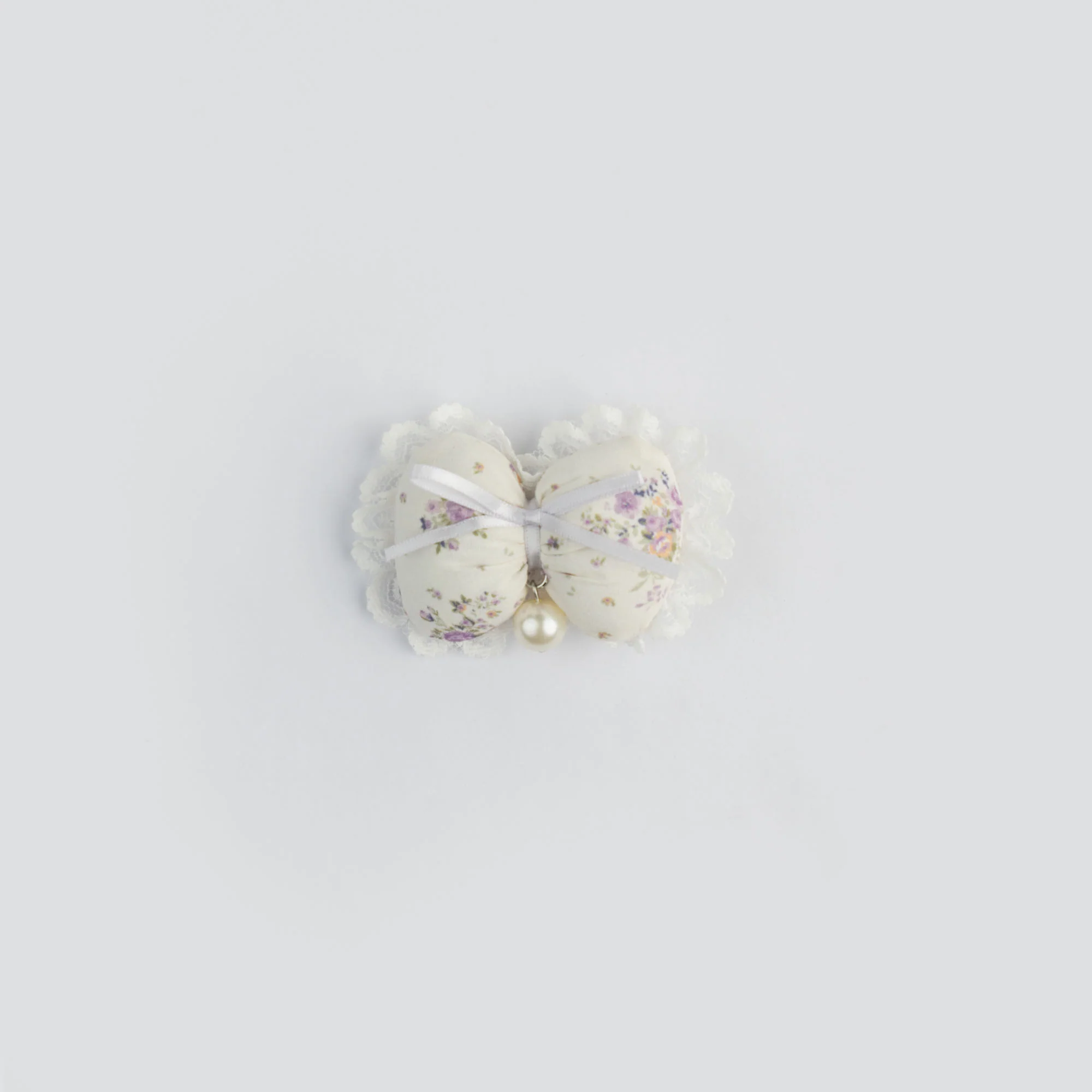 Floral Pearl Bow Hairpin