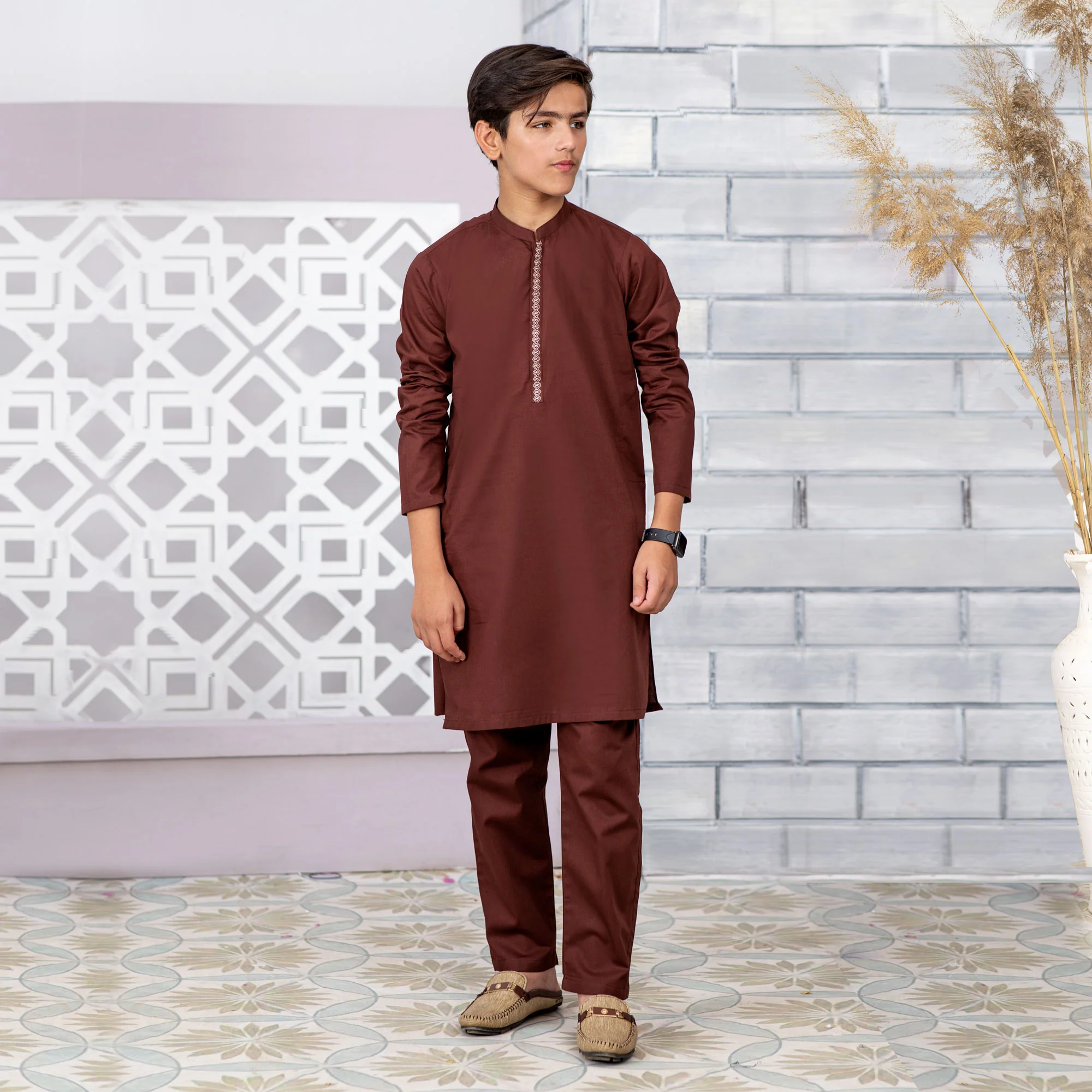 Classy Brown Kurta Pajama