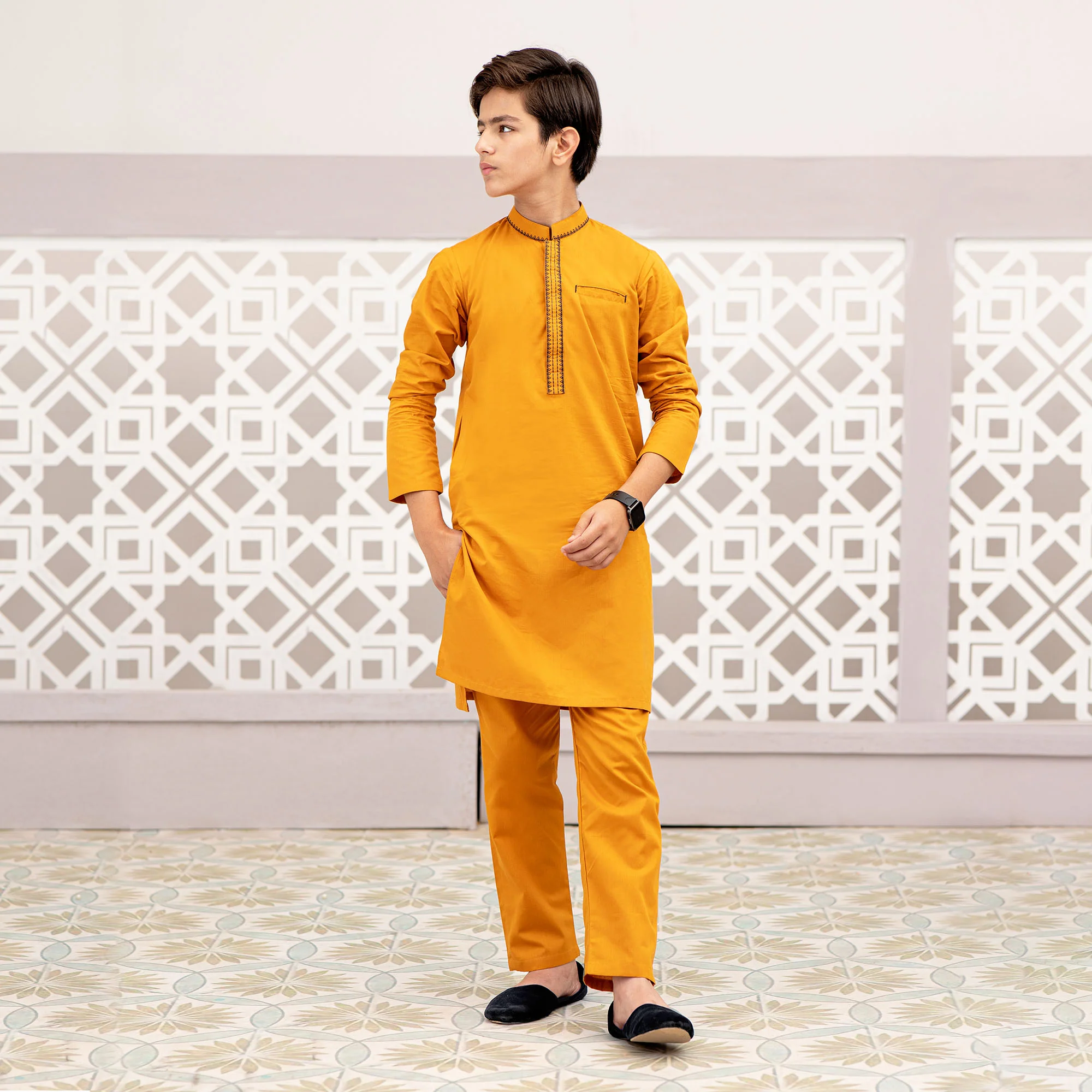 Premium Rust Kurta Pajama