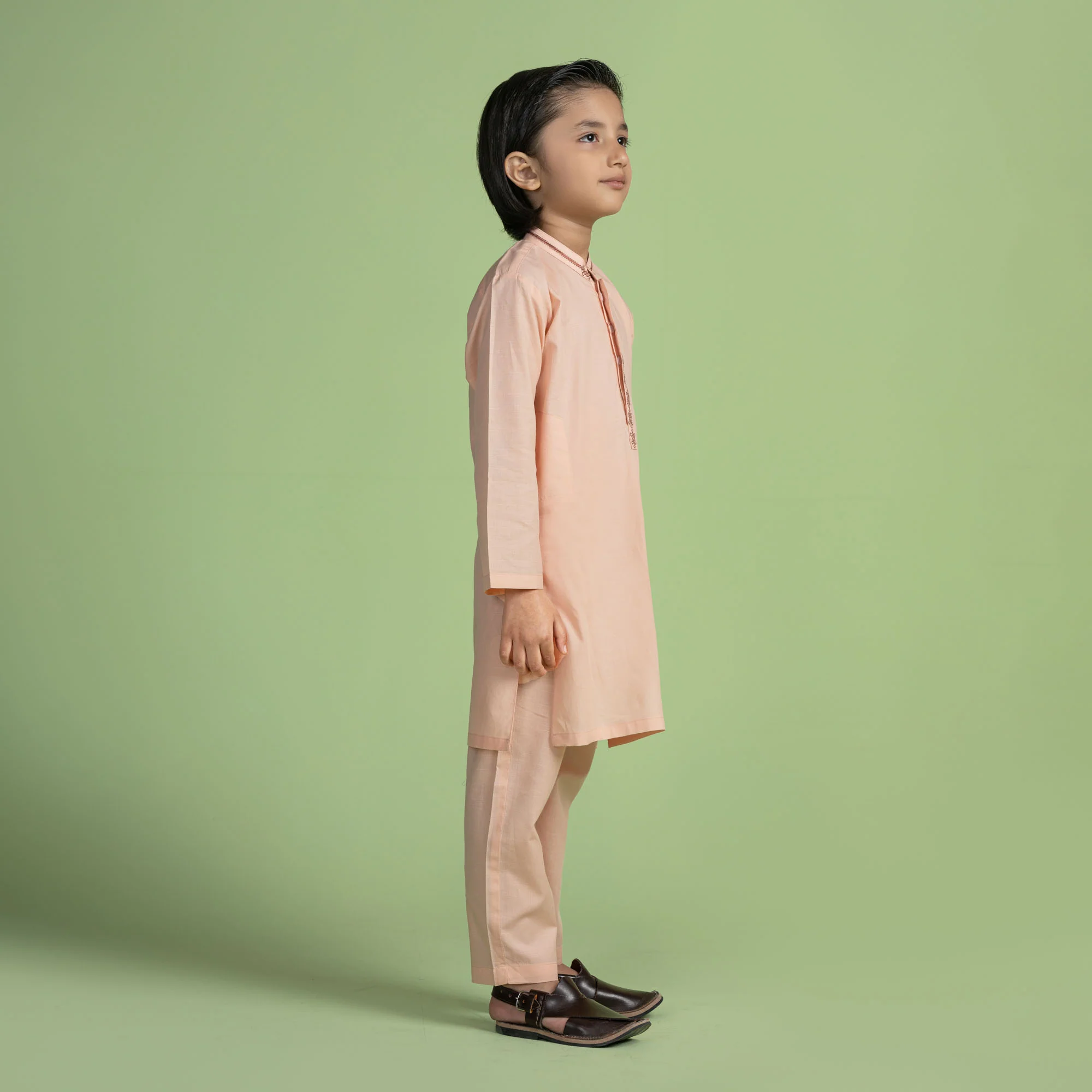 Classy Pink Kurta Pajama - Image 2