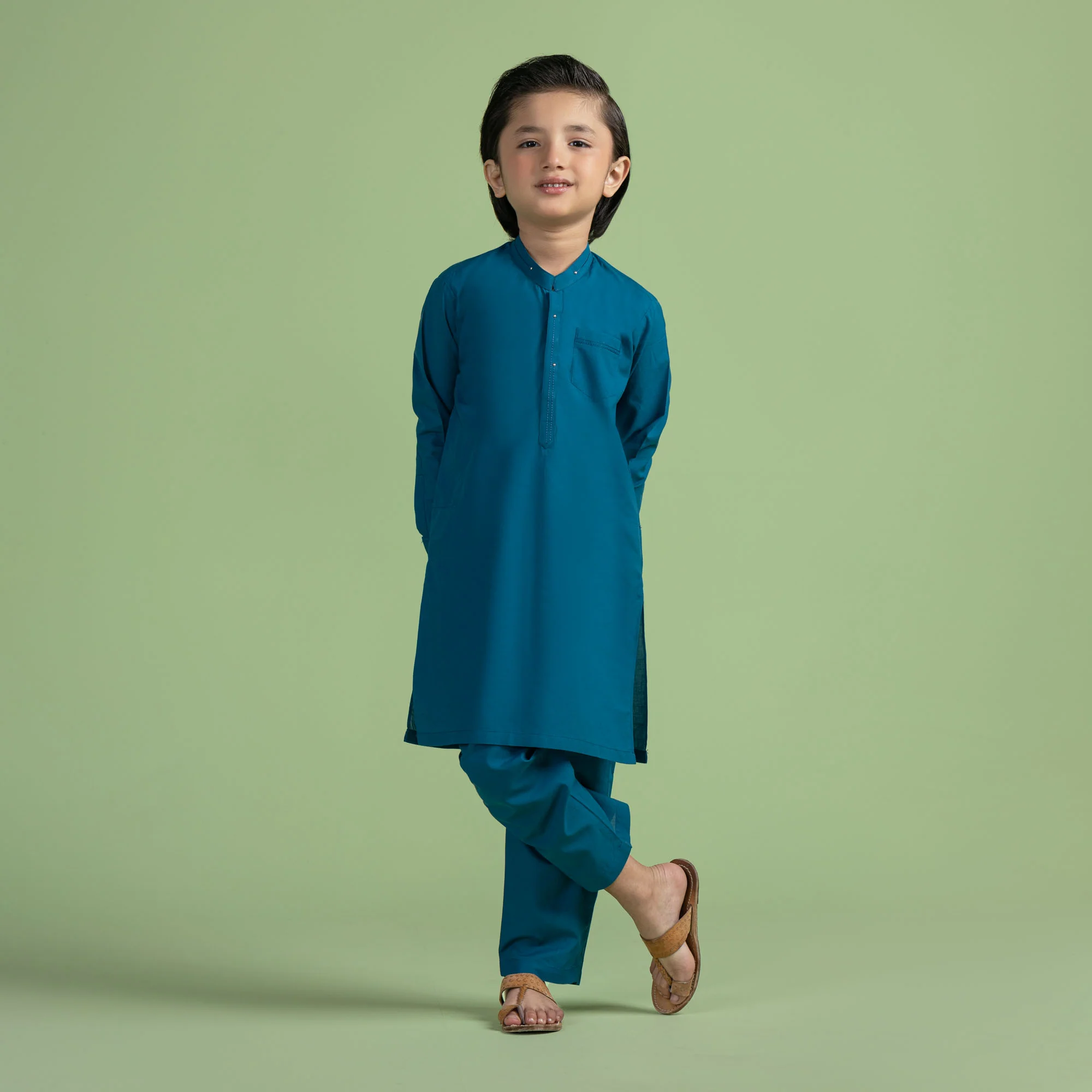 Aura Blue Plain Suit