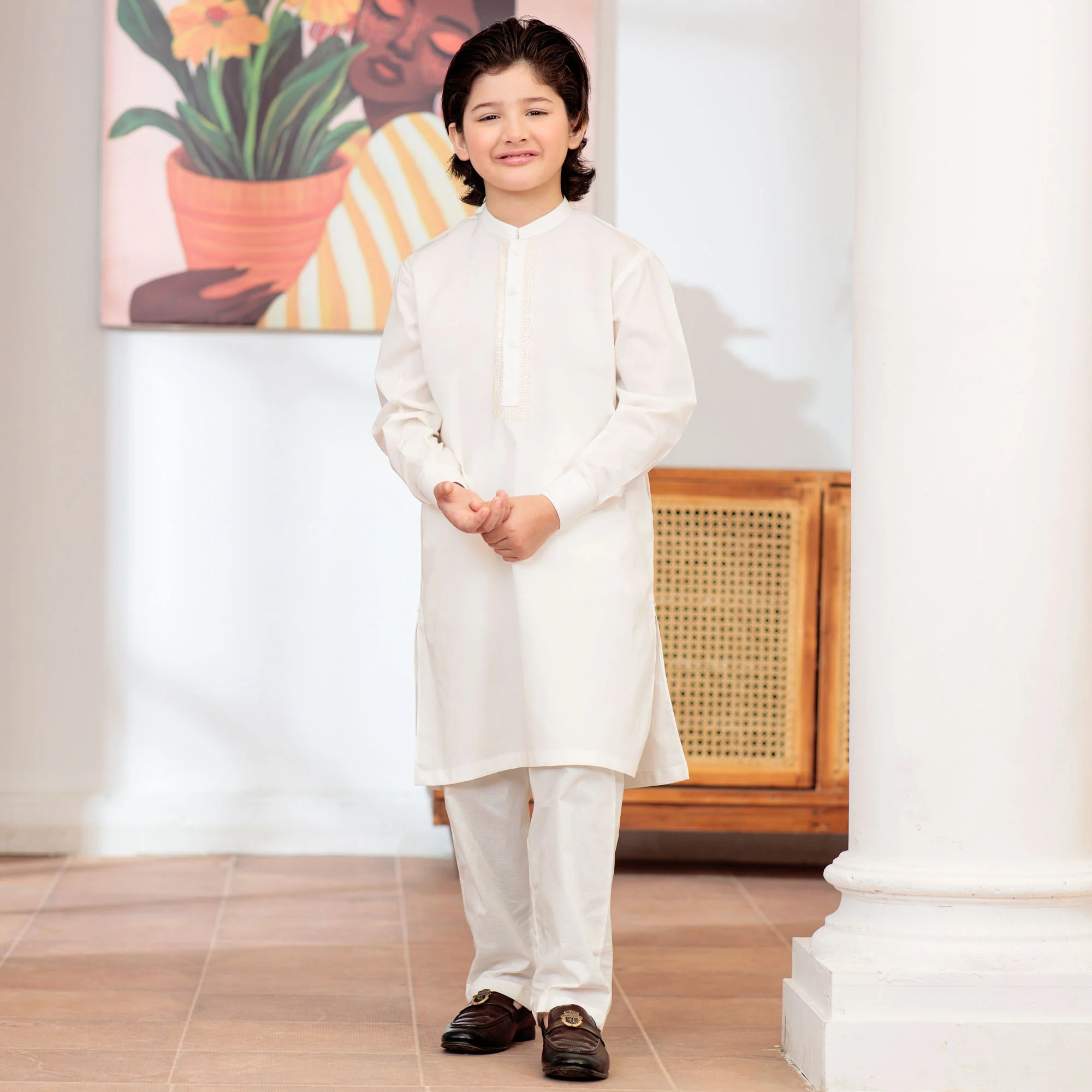 Cream Royale Embroidered Suit