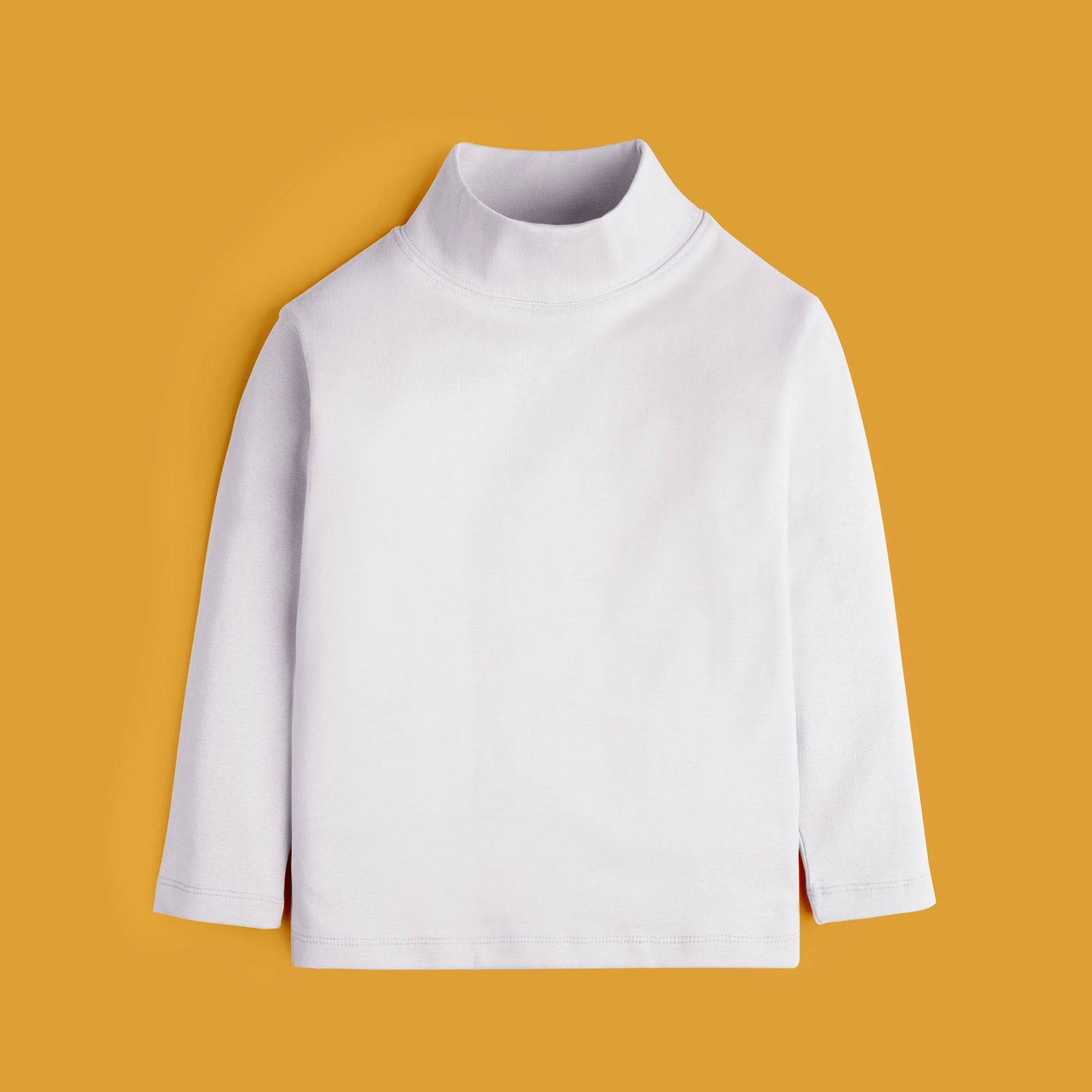 White Mock Neck