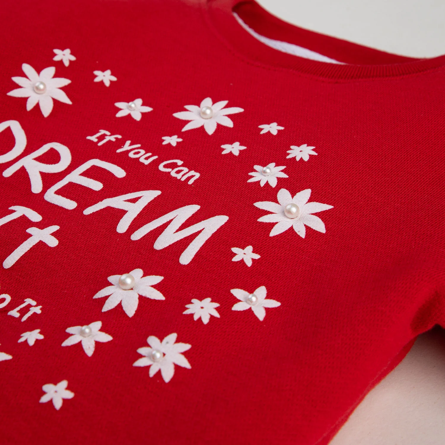 Floral Red Sweatshirt - Image 2