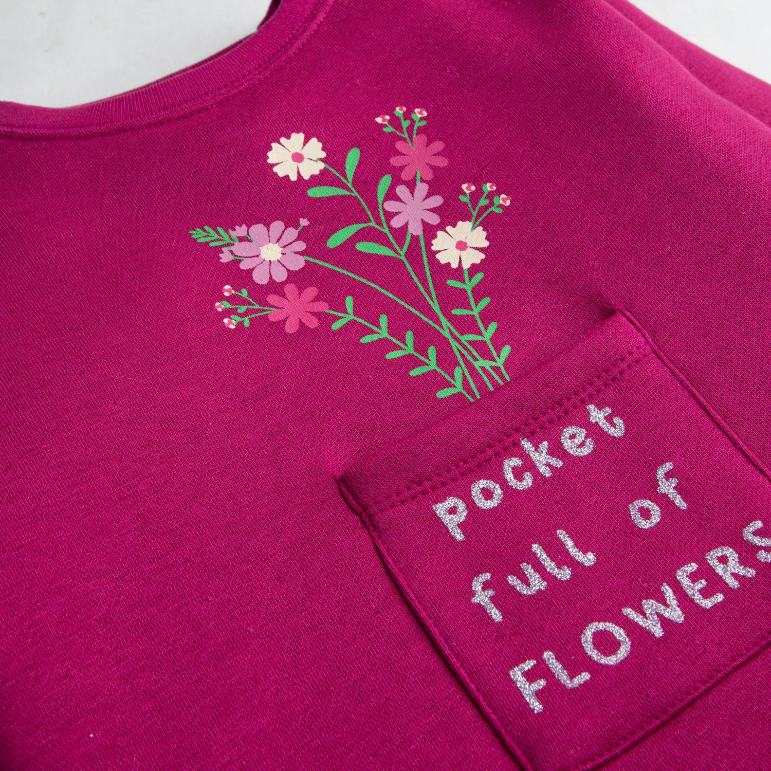 Magenta Bloom Sweatshirt - Image 2