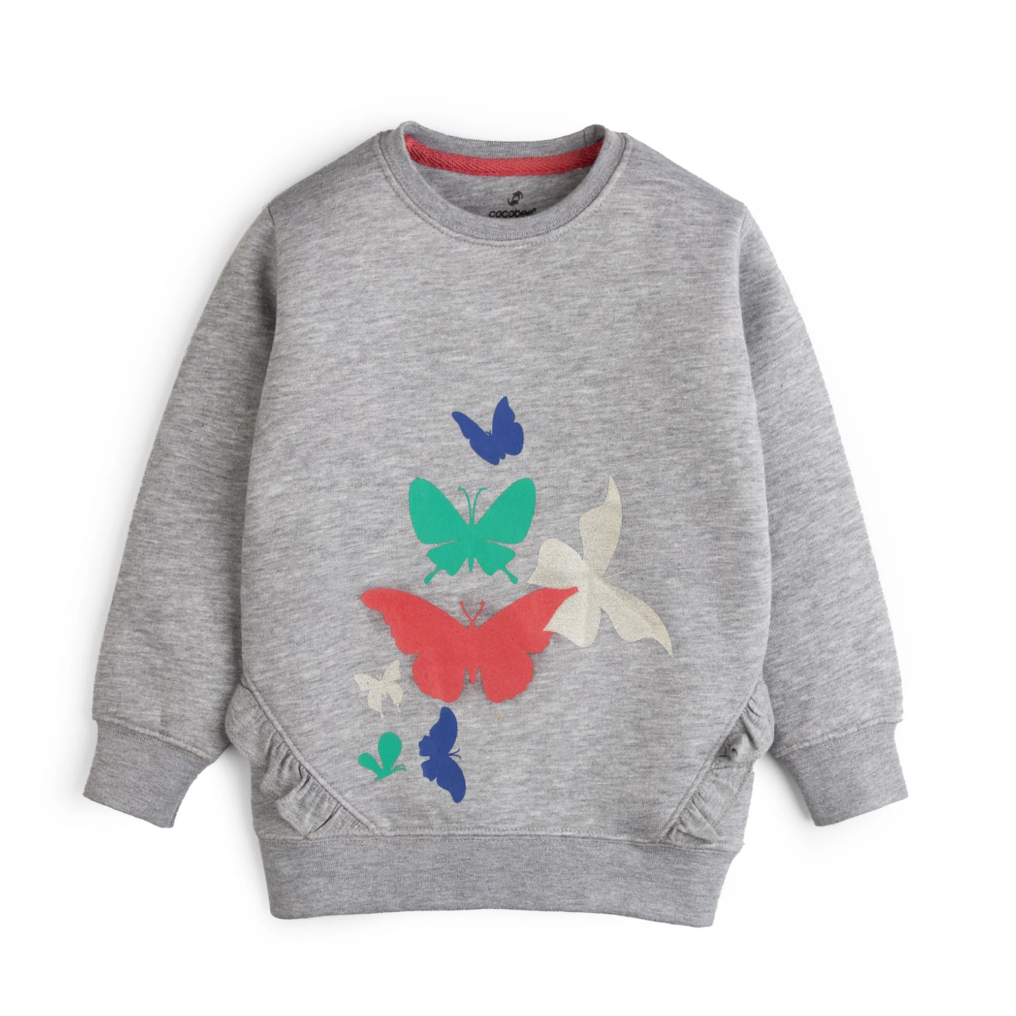 Ash Grey Printed Sweatshirt